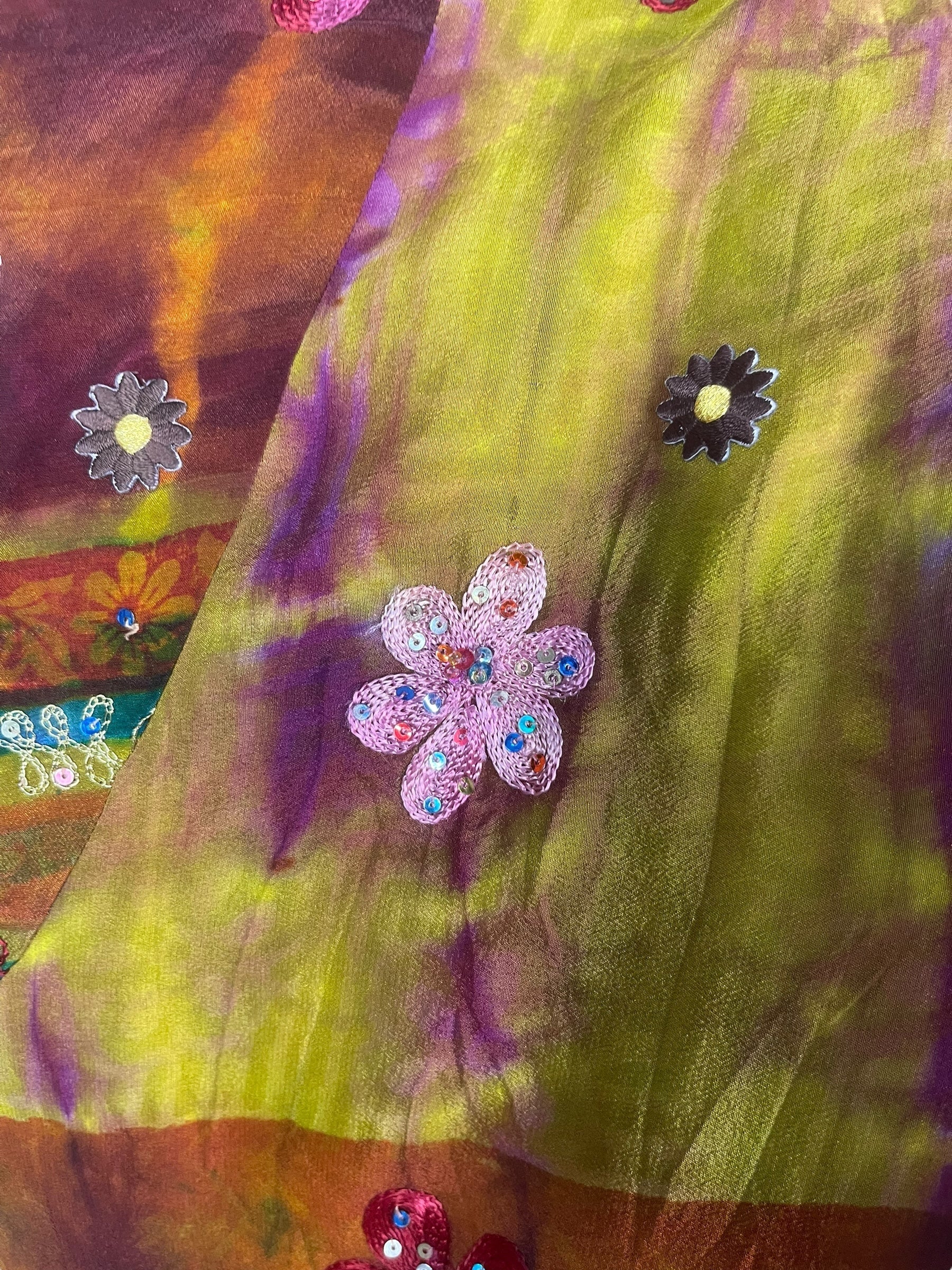 PREVIEW PRC8355 Avatar Reversible Pure Silk Jiva Jacket with Slits by DECEMBER2025 – Handmade ethical Jiva Jacket from sariKNOTsari using upcycled silk. Designed in Canada for travel and slow fashion, loved from Toronto to LA to Sydney.