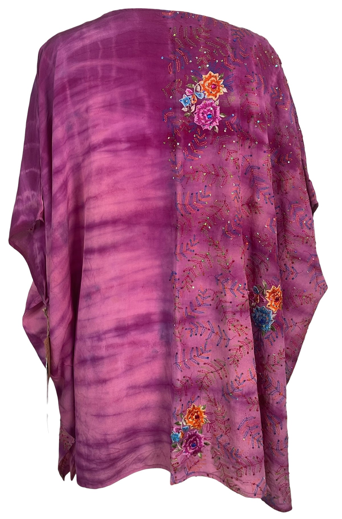 Releases Sunday at 8pm EST PRC8738 Wabi Sabi Pure Silk Short Kaftan Tunic With Slits