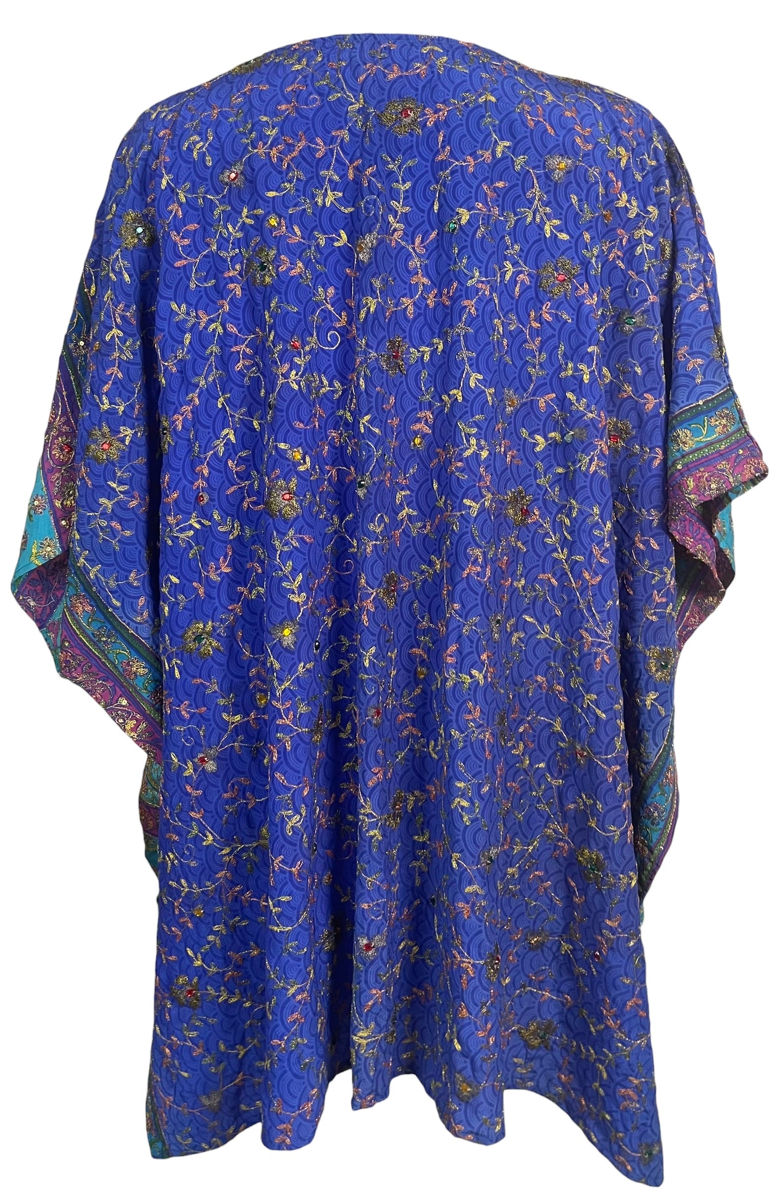 Releases Sunday at 8pm EST PRC8747 Wabi Sabi Pure Silk Short Kaftan Tunic With Slits