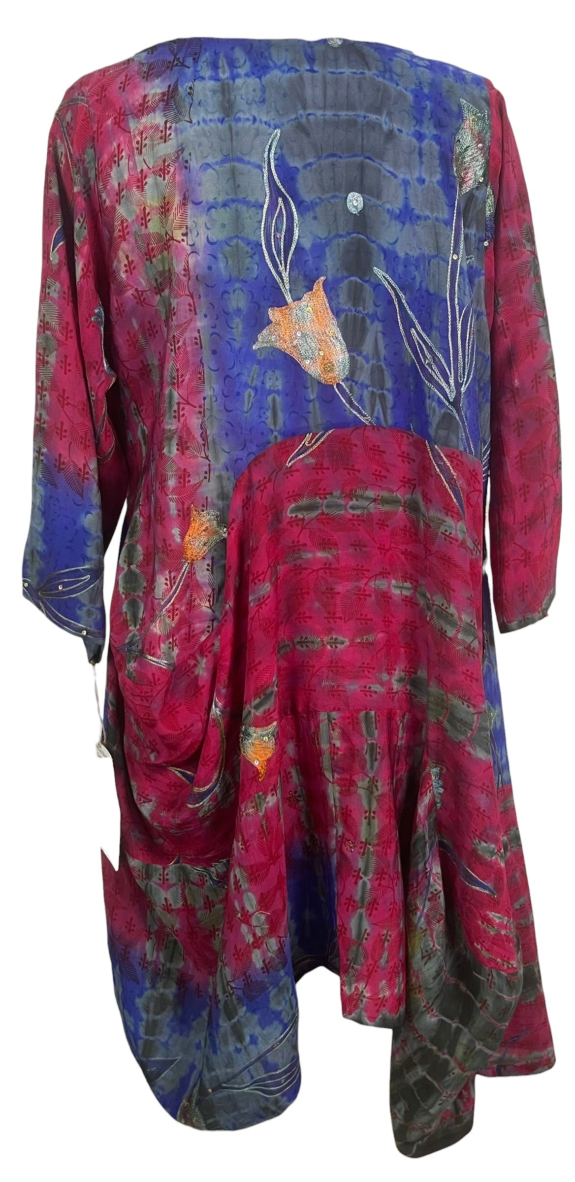 Releases Sunday at 8pm EST PRC9147 Avatar Pure Silk Sculptural Long Tunic Dress