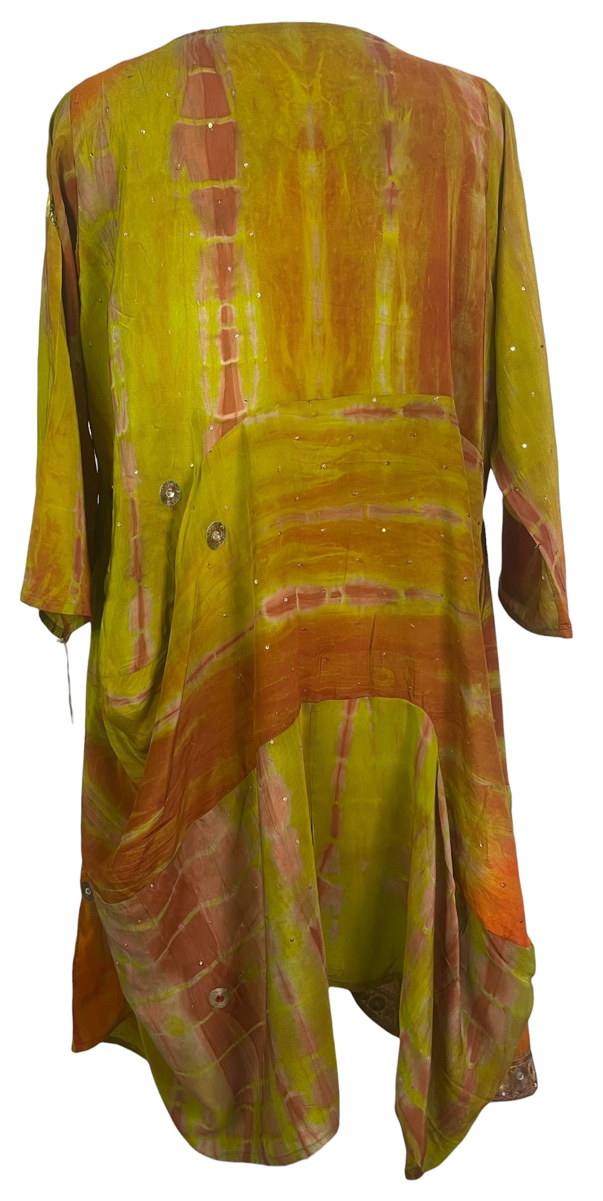 Releases Sunday at 8pm EST PRC9143 Avatar Pure Silk Sculptural Long Tunic Dress