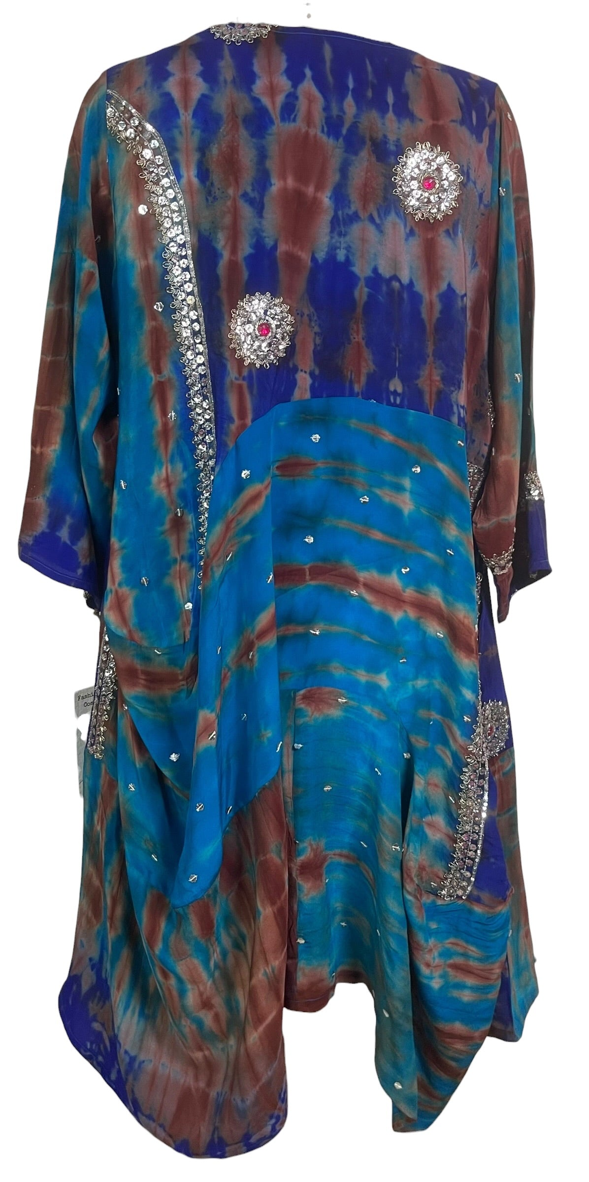 Releases Sunday at 8pm EST PRC9151 Avatar Pure Silk Sculptural Long Tunic Dress