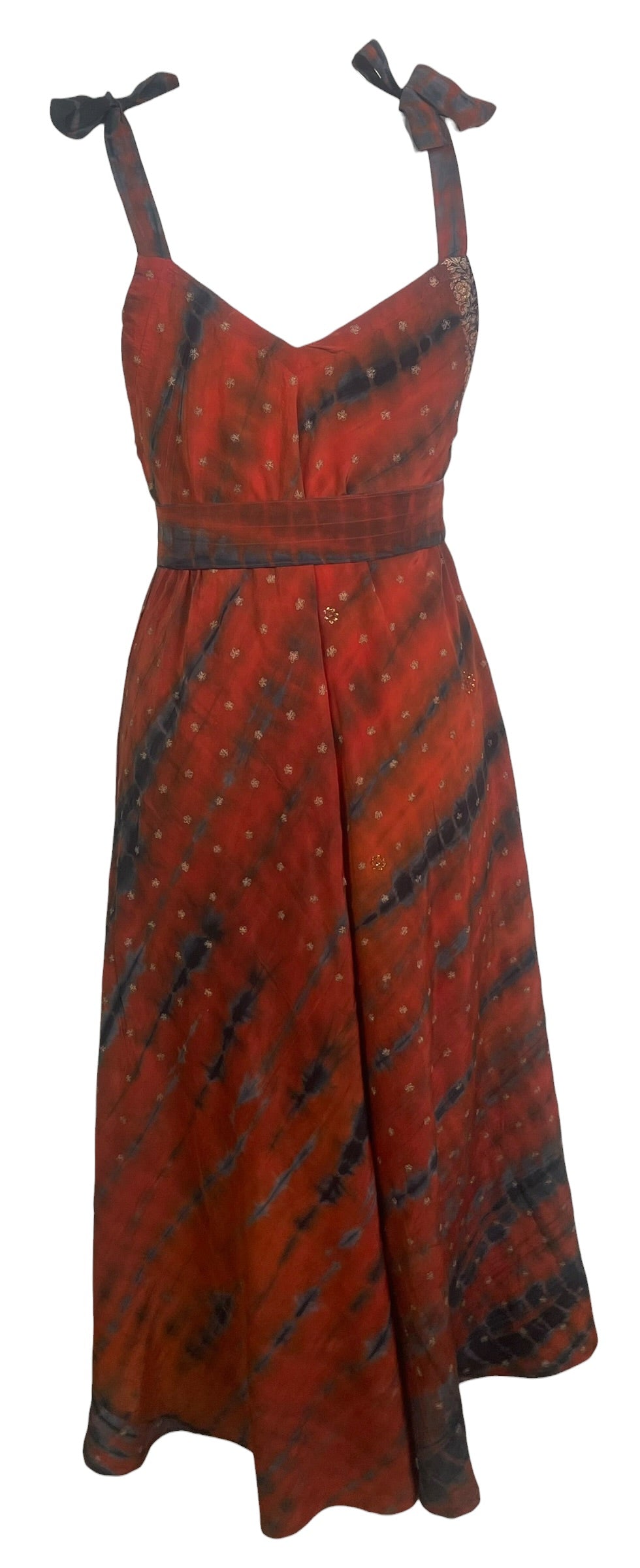 PRC9089 Avatar Pure Silk Maxi Dress with Belt