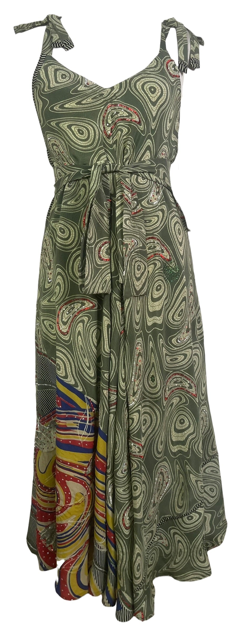 Releases Sunday at 8pm EST PRC9081 Avatar Pure Silk Maxi Dress with Belt