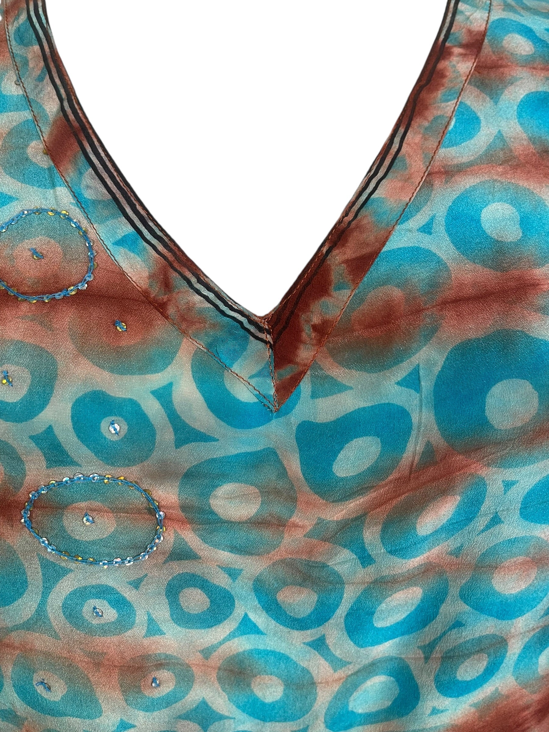 Releases Sunday at 8pm EST PRC9152 Avatar Pure Silk Long Tunic with Side Ties
