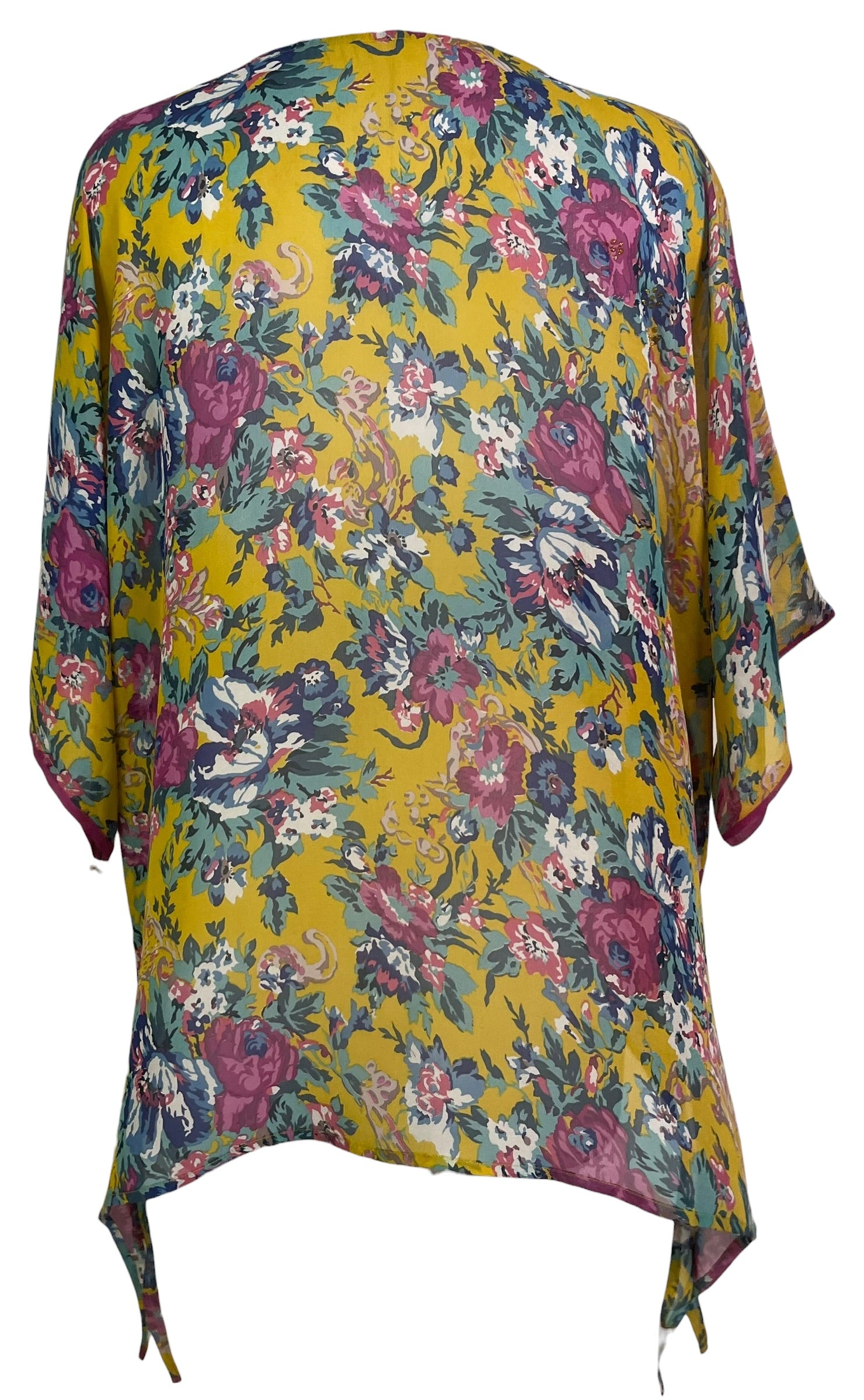 Releases Sunday at 8pm EST PRG9165 Sheer Avatar Pure Silk Long Tunic with Side Ties