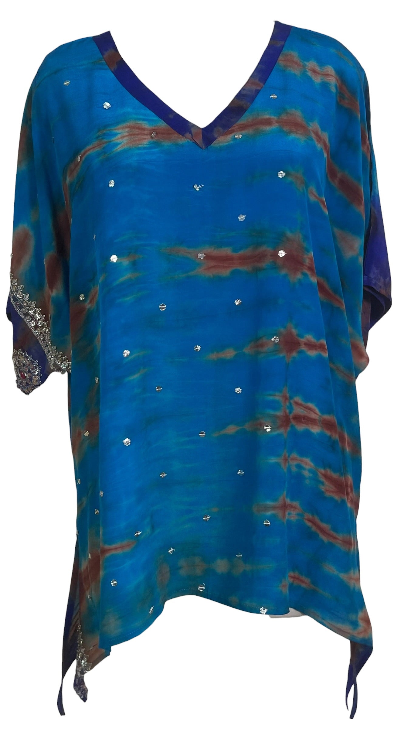 Releases Sunday at 8pm EST PRC9151 Avatar Pure Silk Long Tunic with Side Ties