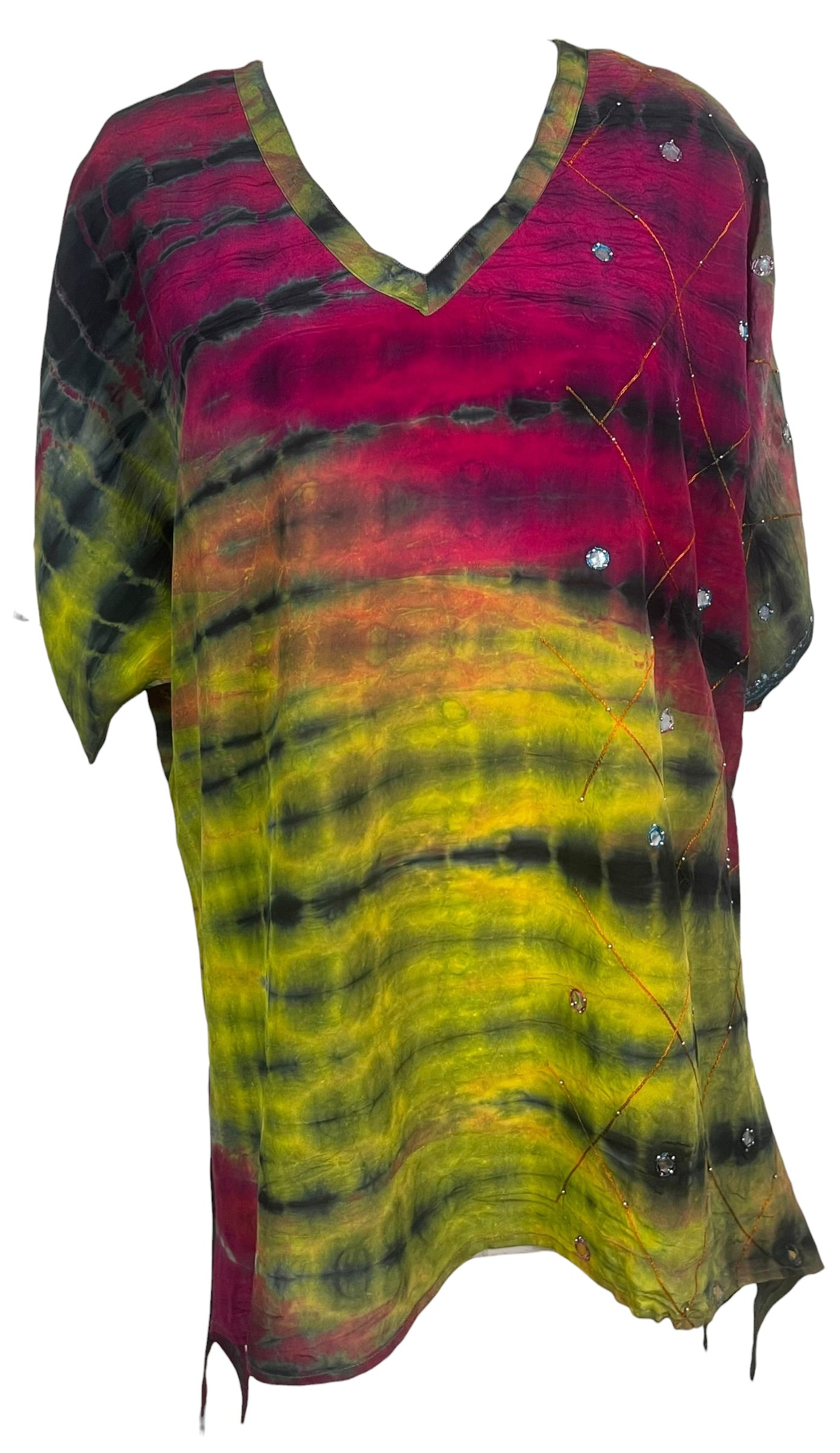 Releases Sunday at 8pm EST PRC9174 Avatar Pure Silk Long Tunic with Side Ties