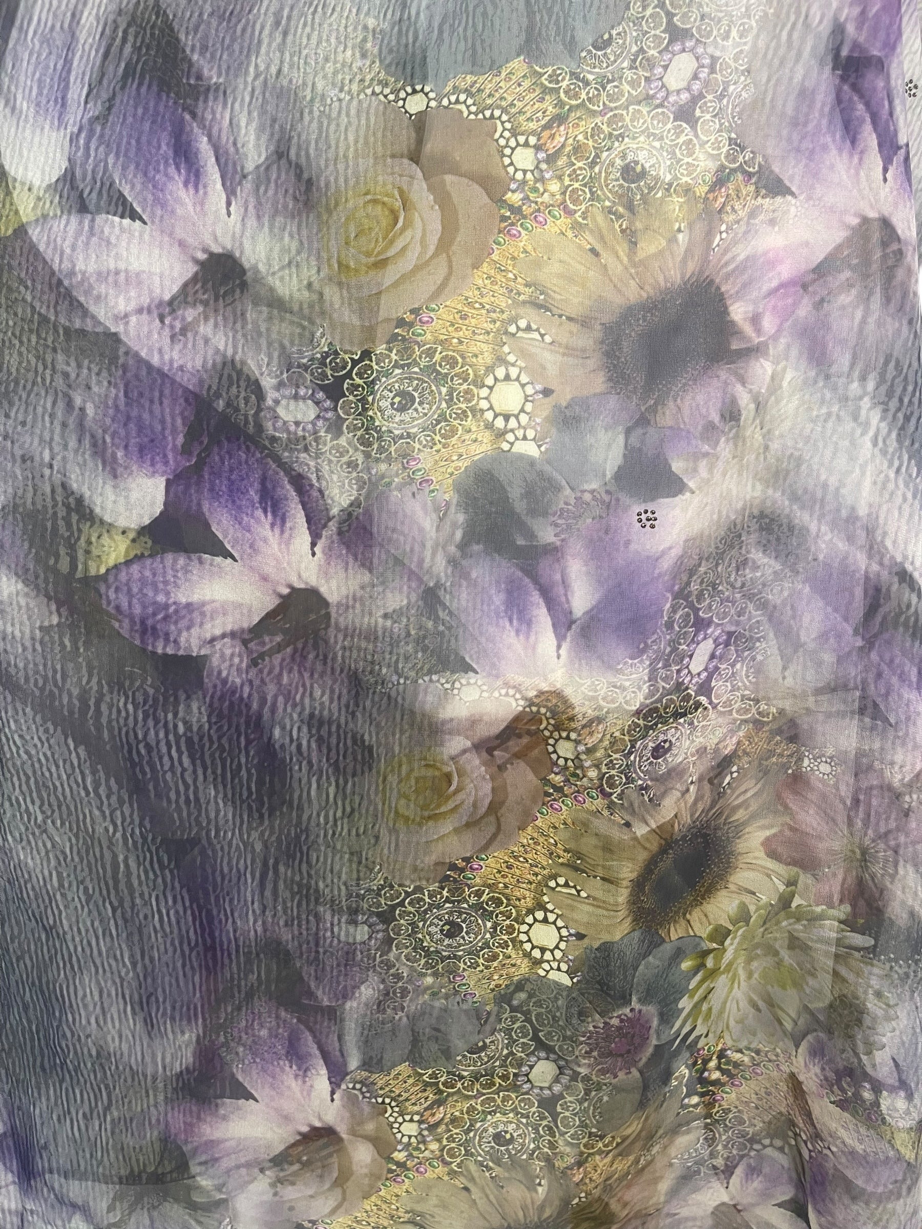 PREVIEW PRG8260 Sheer Avatar Pure Silk Midi Length Kaftan by FEBRUARY2026 – Handmade ethical Midi Length Kaftan from sariKNOTsari using upcycled silk. Designed in Canada for travel and slow fashion, loved from Toronto to LA to Sydney.