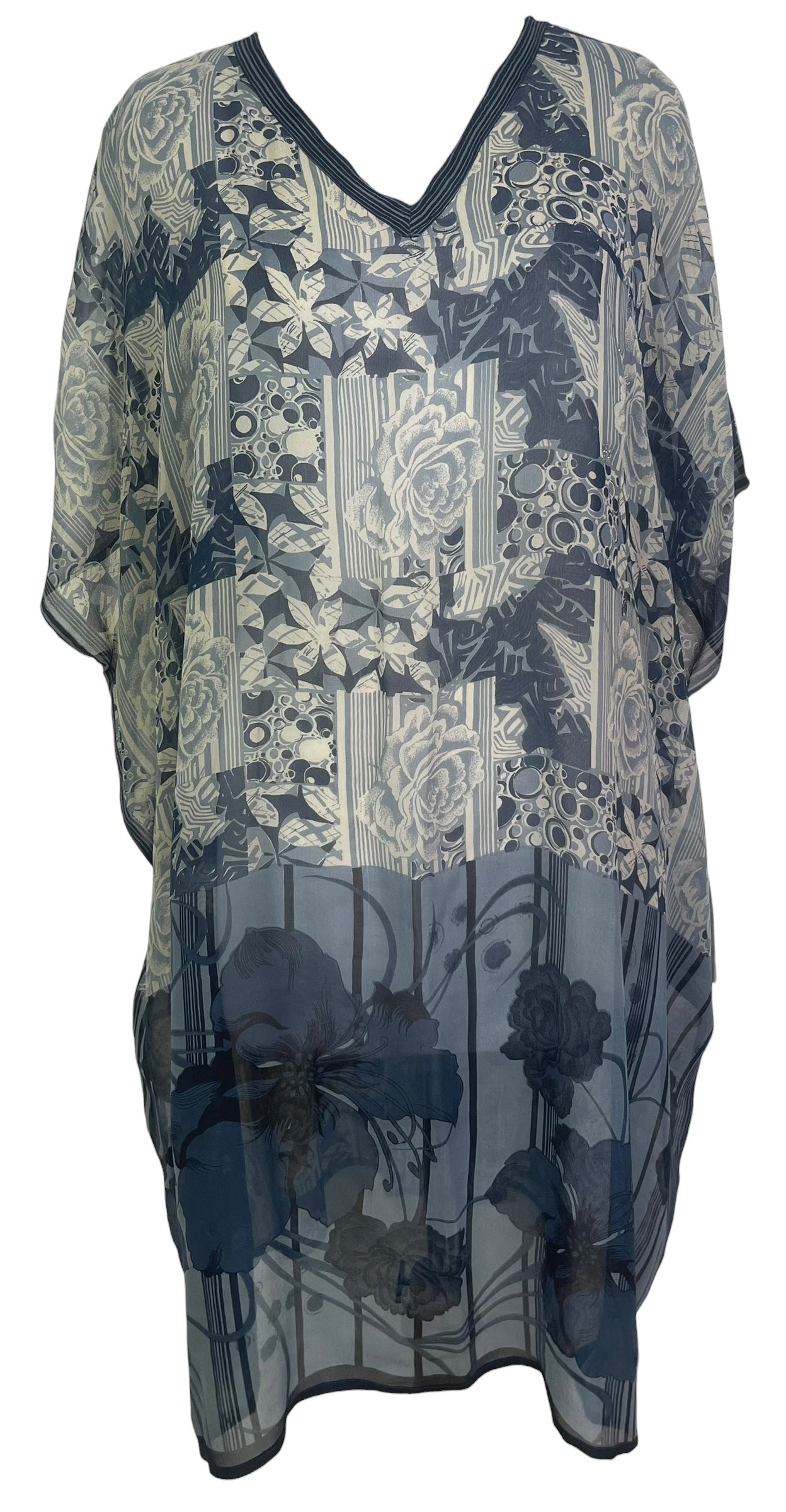 PREVIEW PRG8575 Sheer Avatar Pure Silk Midi Length Kaftan