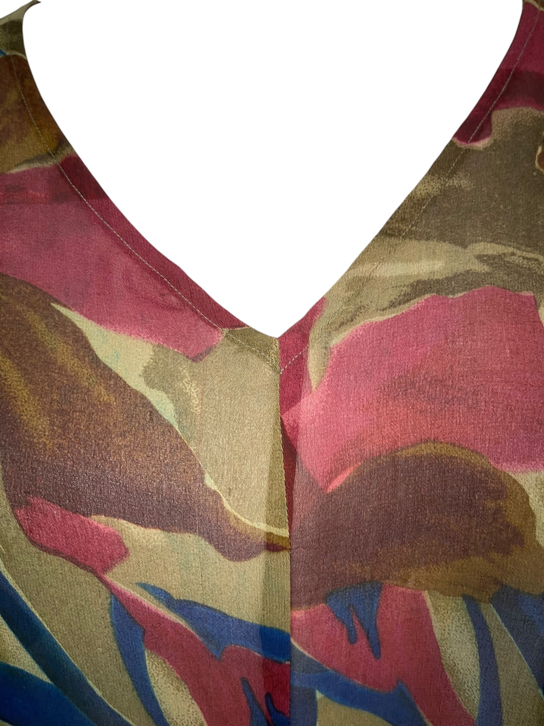 PRG9209 Sheer Wabi Sabi Pure Silk Waterfall Top