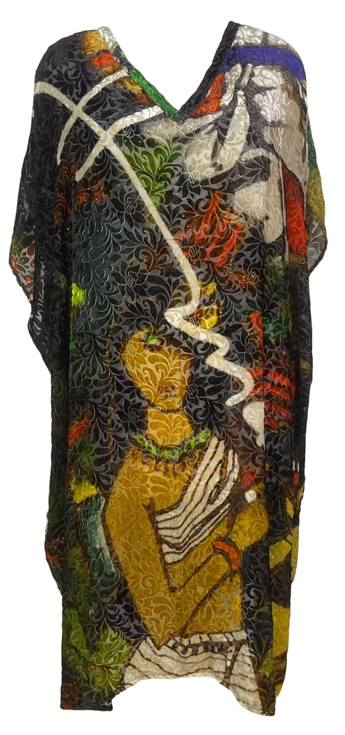 PREVIEW PRG8215 Sheer Avatar Pure Silk Midi Length Kaftan