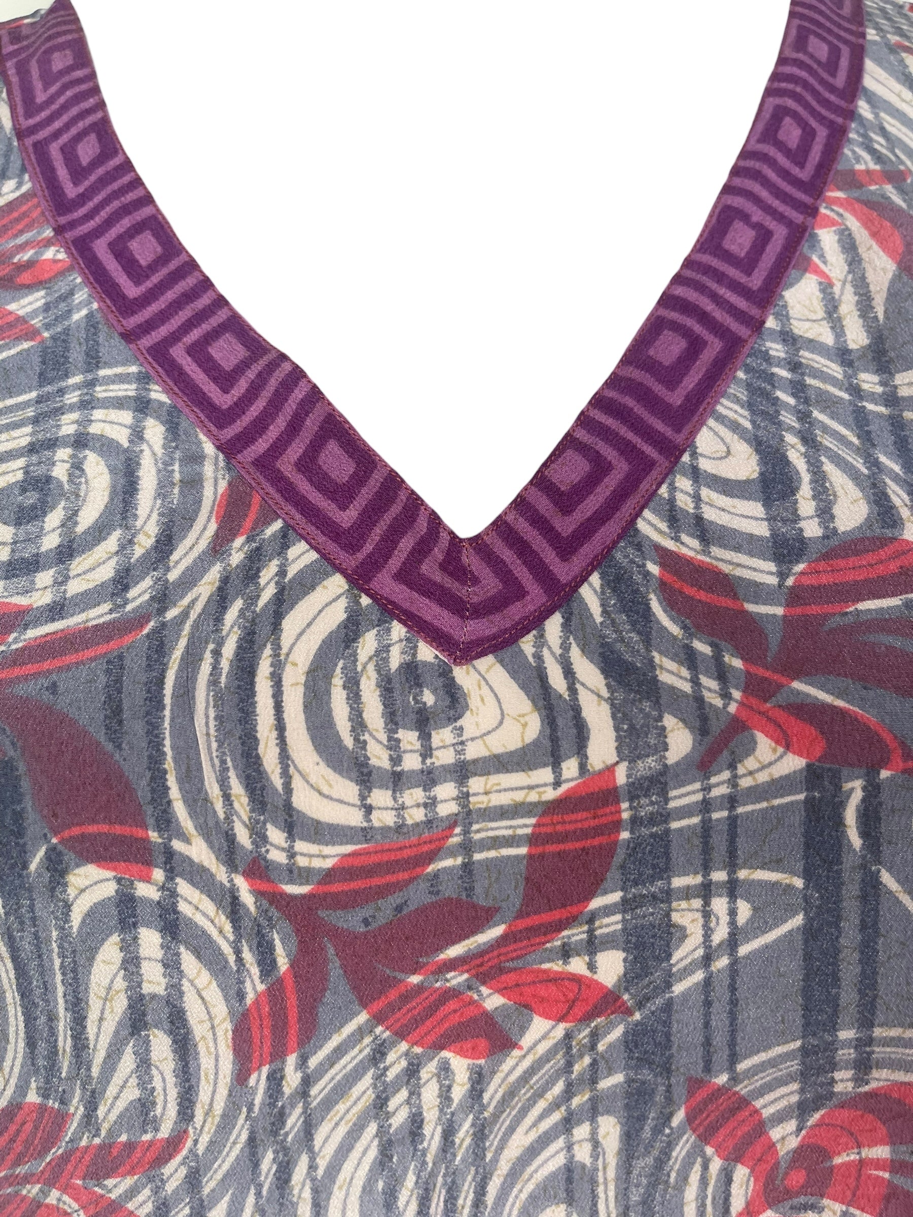 PREVIEW PRC7796 Avatar Pure Silk Midi Length Kaftan by FEBRUARY2026 – Handmade ethical Midi Length Kaftan from sariKNOTsari using upcycled silk. Designed in Canada for travel and slow fashion, loved from Toronto to LA to Sydney.