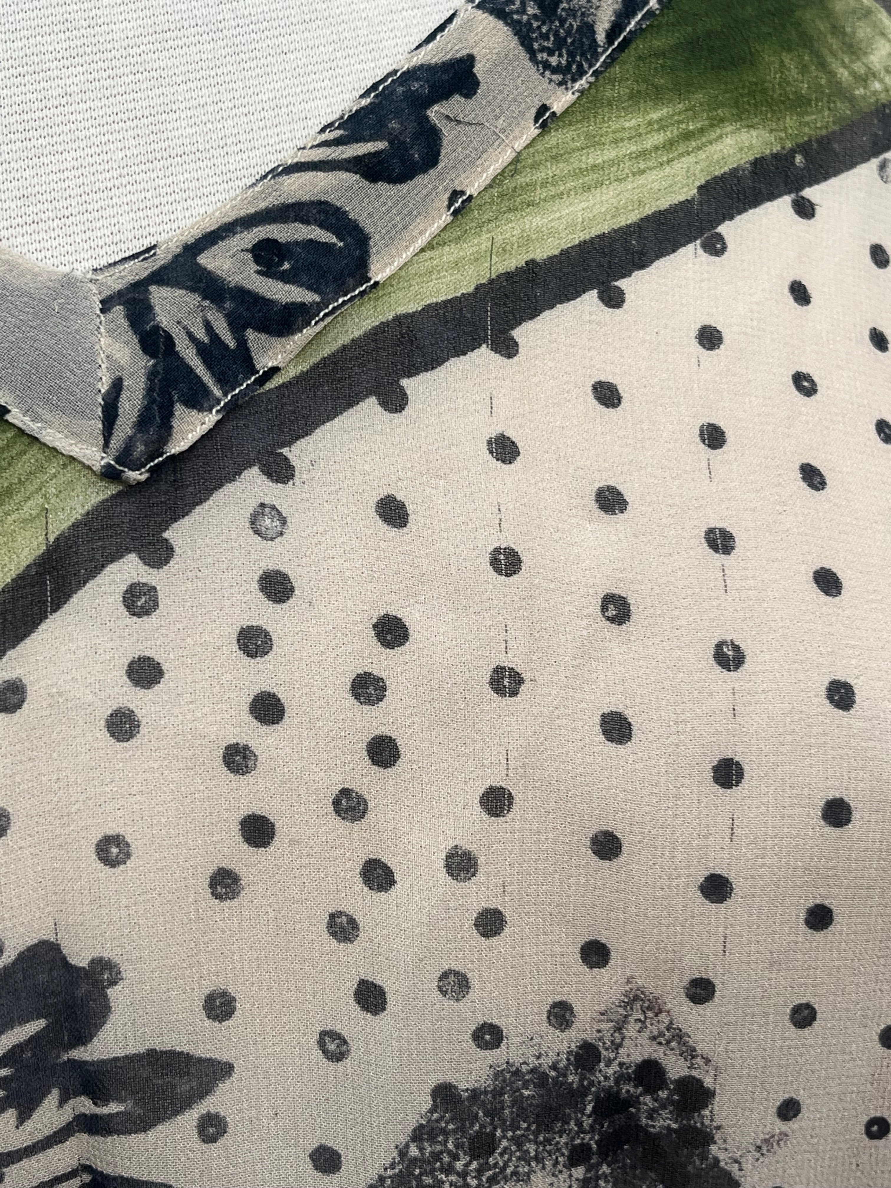 PRG7185 Sheer Wabi Sabi Pure Silk Short Kaftan Tunic without Slits