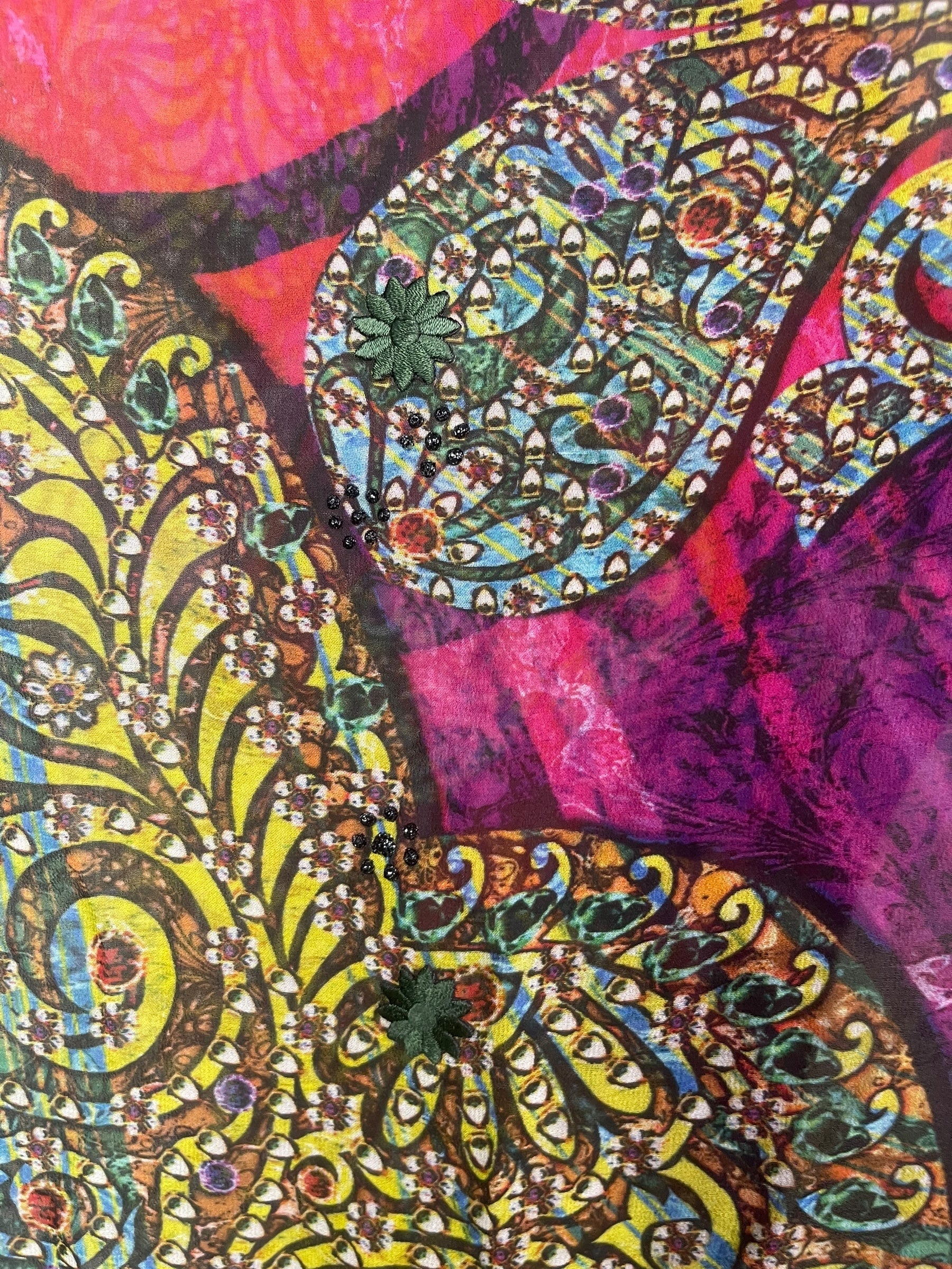 PREVIEW PRG8578 Sheer Wabi Sabi Pure Silk Midi Length Kaftan