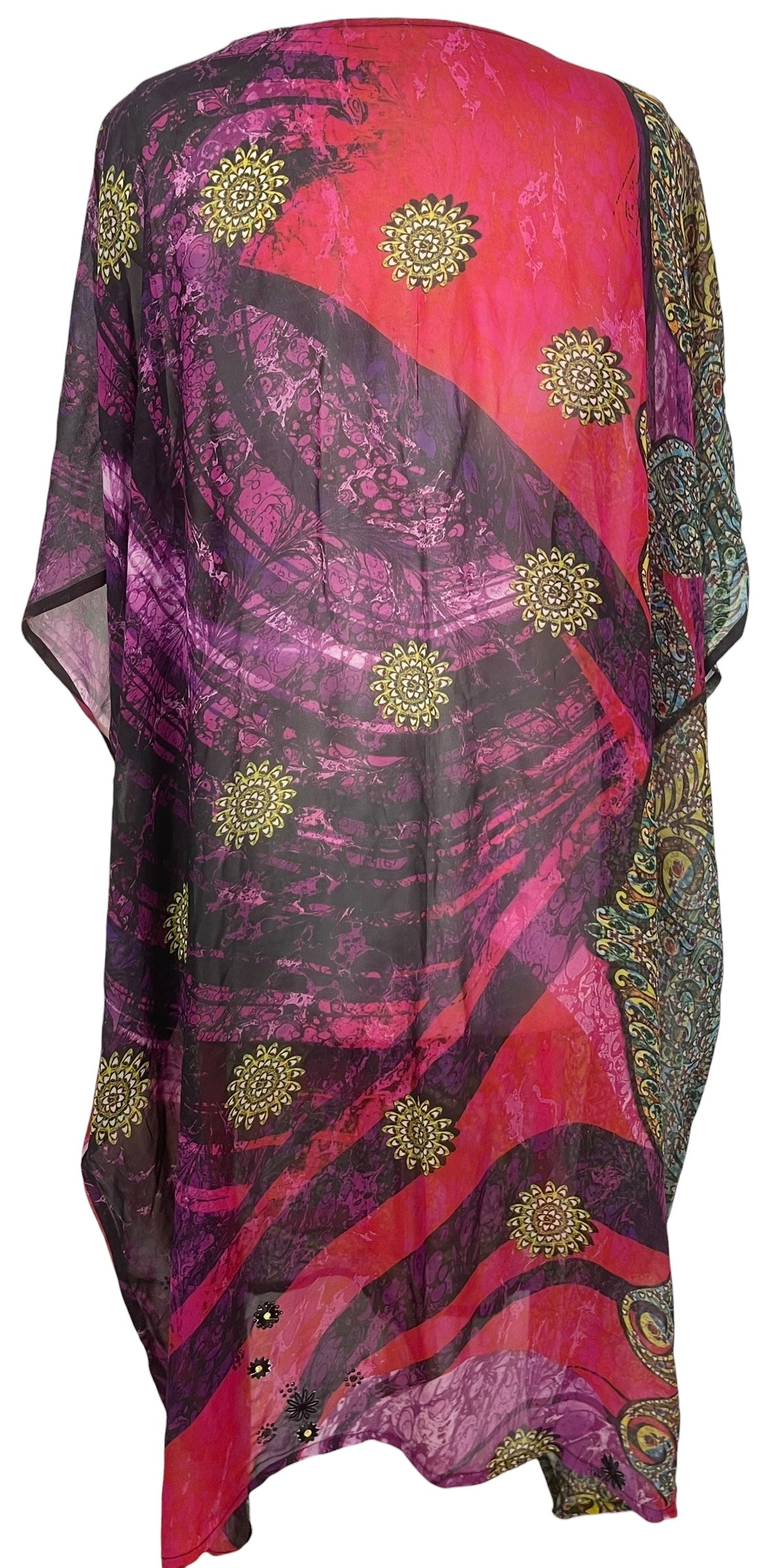 PREVIEW PRG8578 Sheer Wabi Sabi Pure Silk Midi Length Kaftan