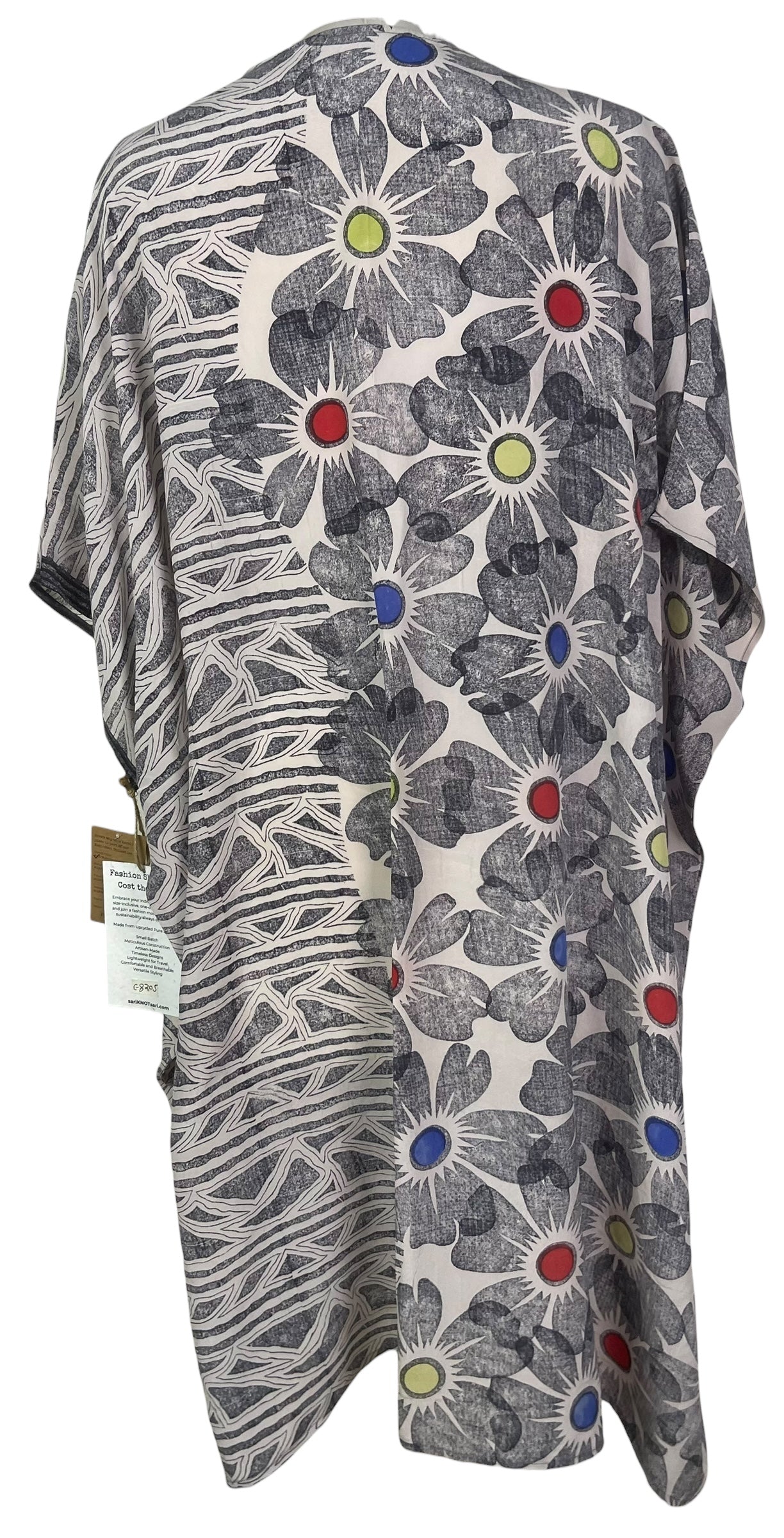 PREVIEW PRC8205 Wabi Sabi Pure Silk Midi Length Kaftan