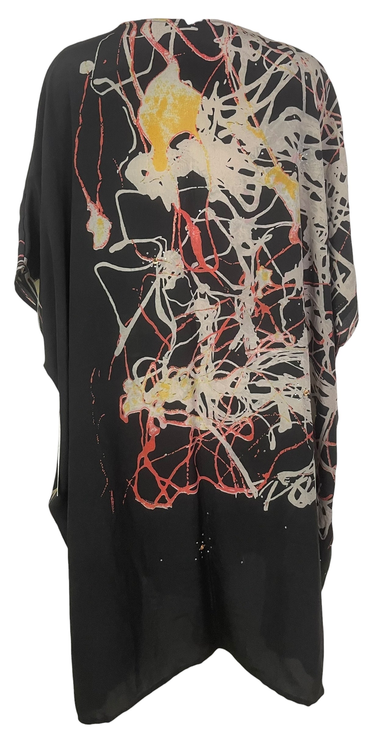 PREVIEW PRC8254 Wabi Sabi Pure Silk Midi Length Kaftan