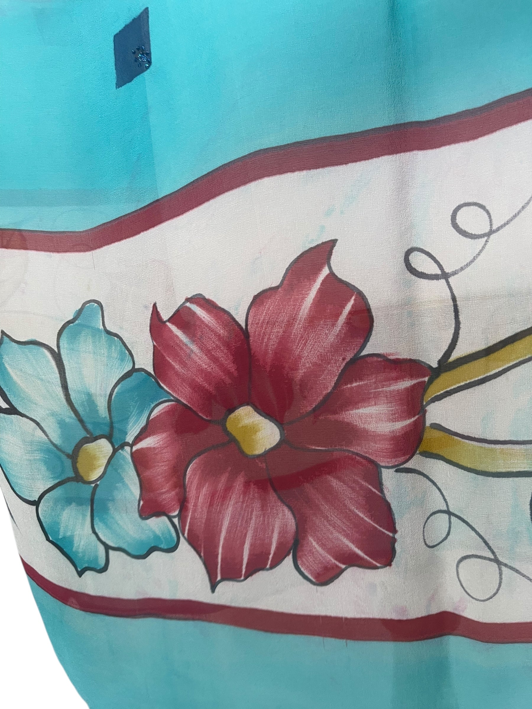 PREVIEW PRG7789 Sheer Wabi Sabi Pure Silk Midi Length Kaftan