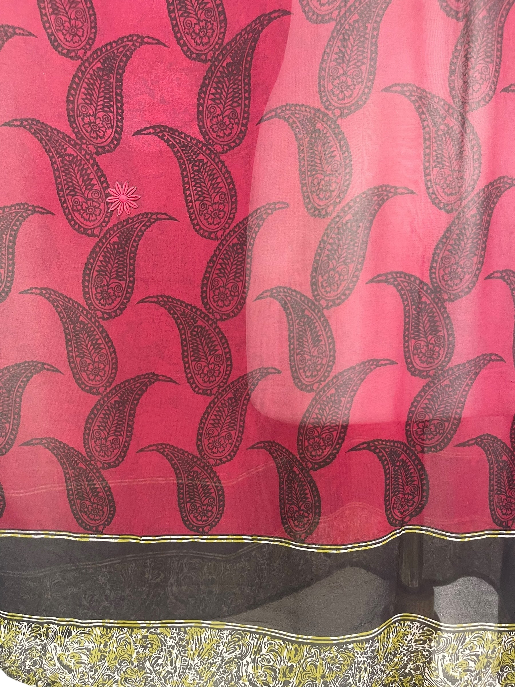 PREVIEW PRG7792 Sheer Wabi Sabi Pure Silk Midi Length Kaftan