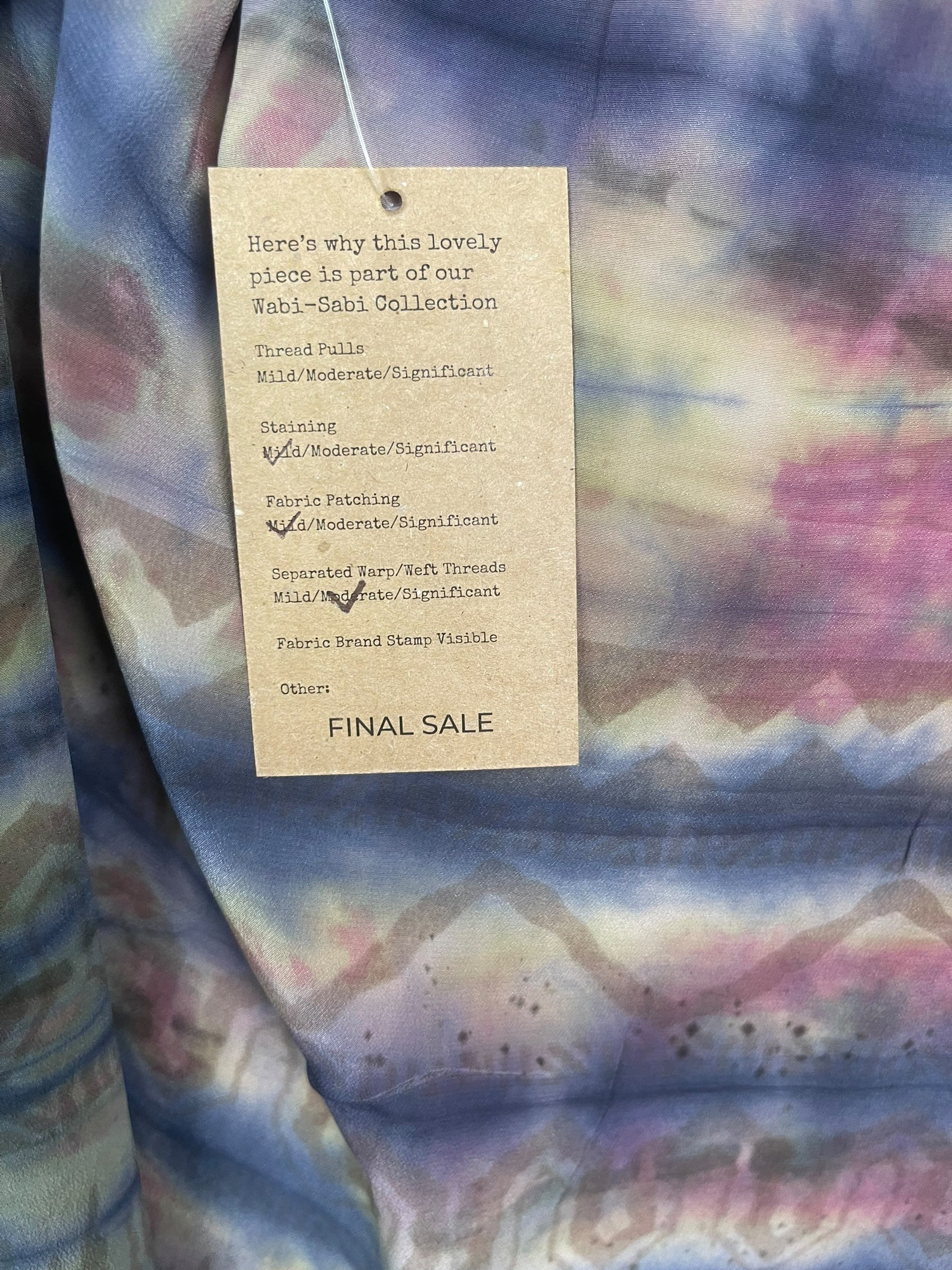 PREVIEW PRC8543 Wabi Sabi Pure Silk Midi Length Kaftan