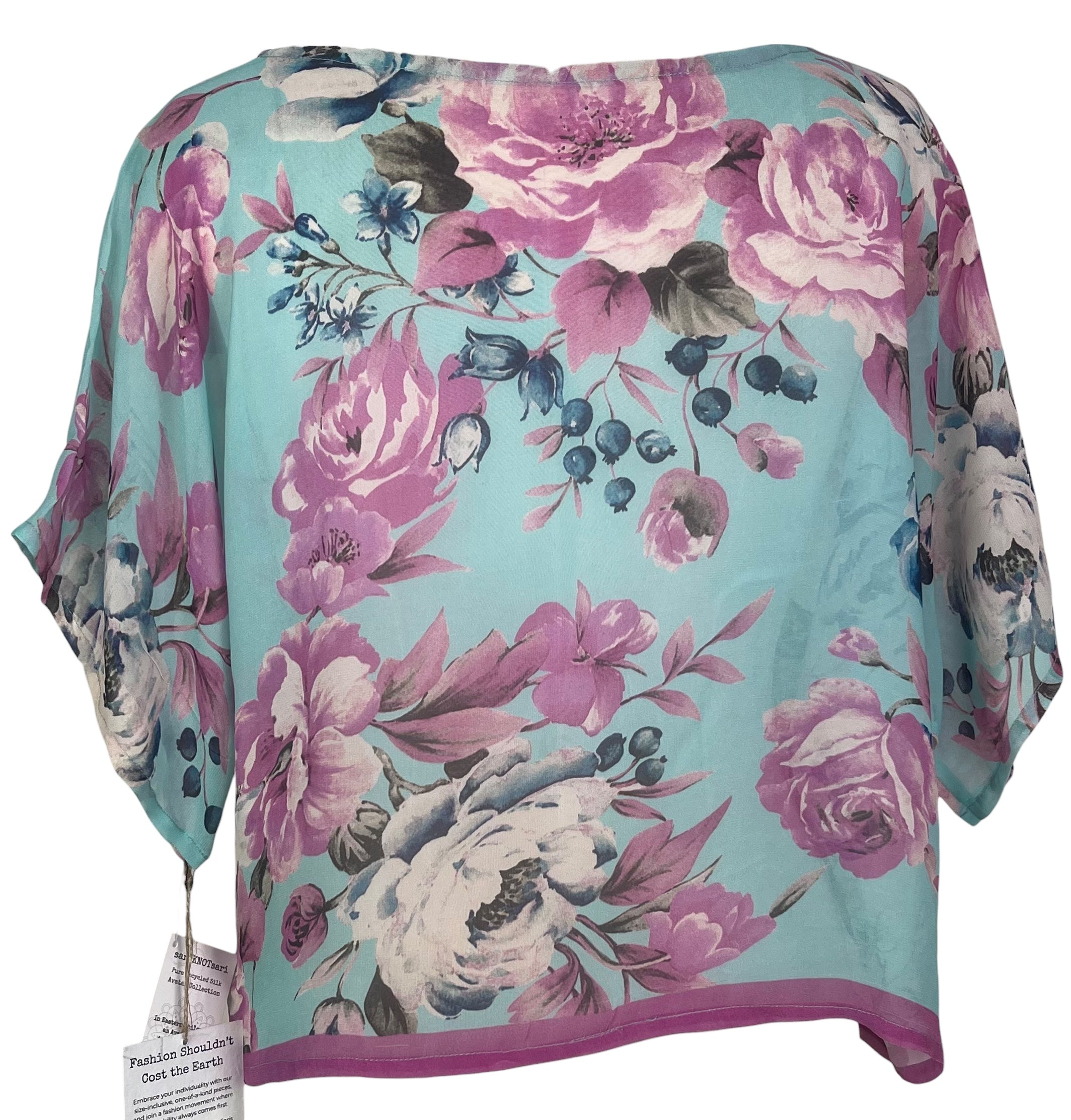 PRG8482 Sheer Avatar Pure Silk Boxy Top