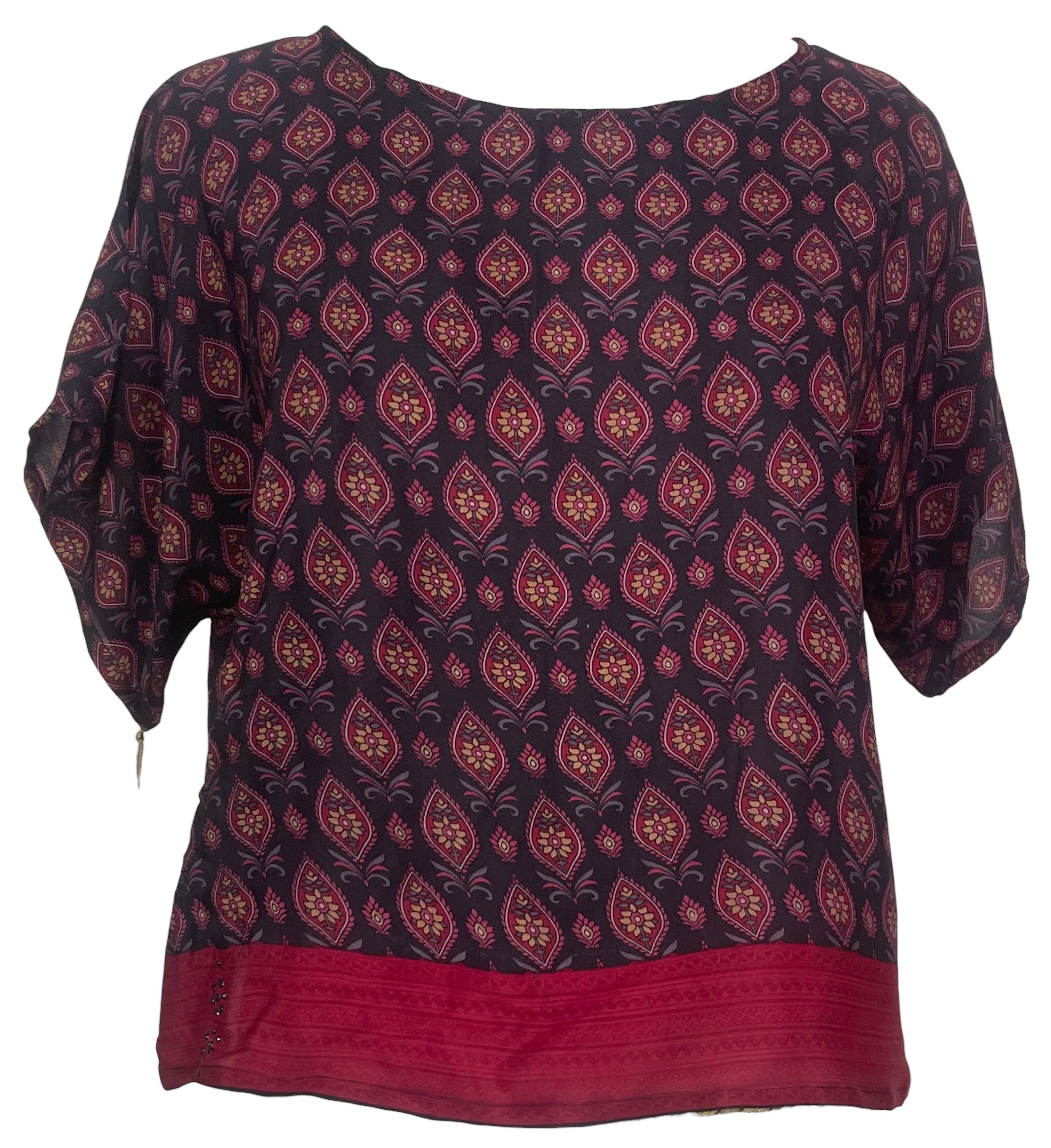 PRC8467 Avatar Pure Silk Boxy Top