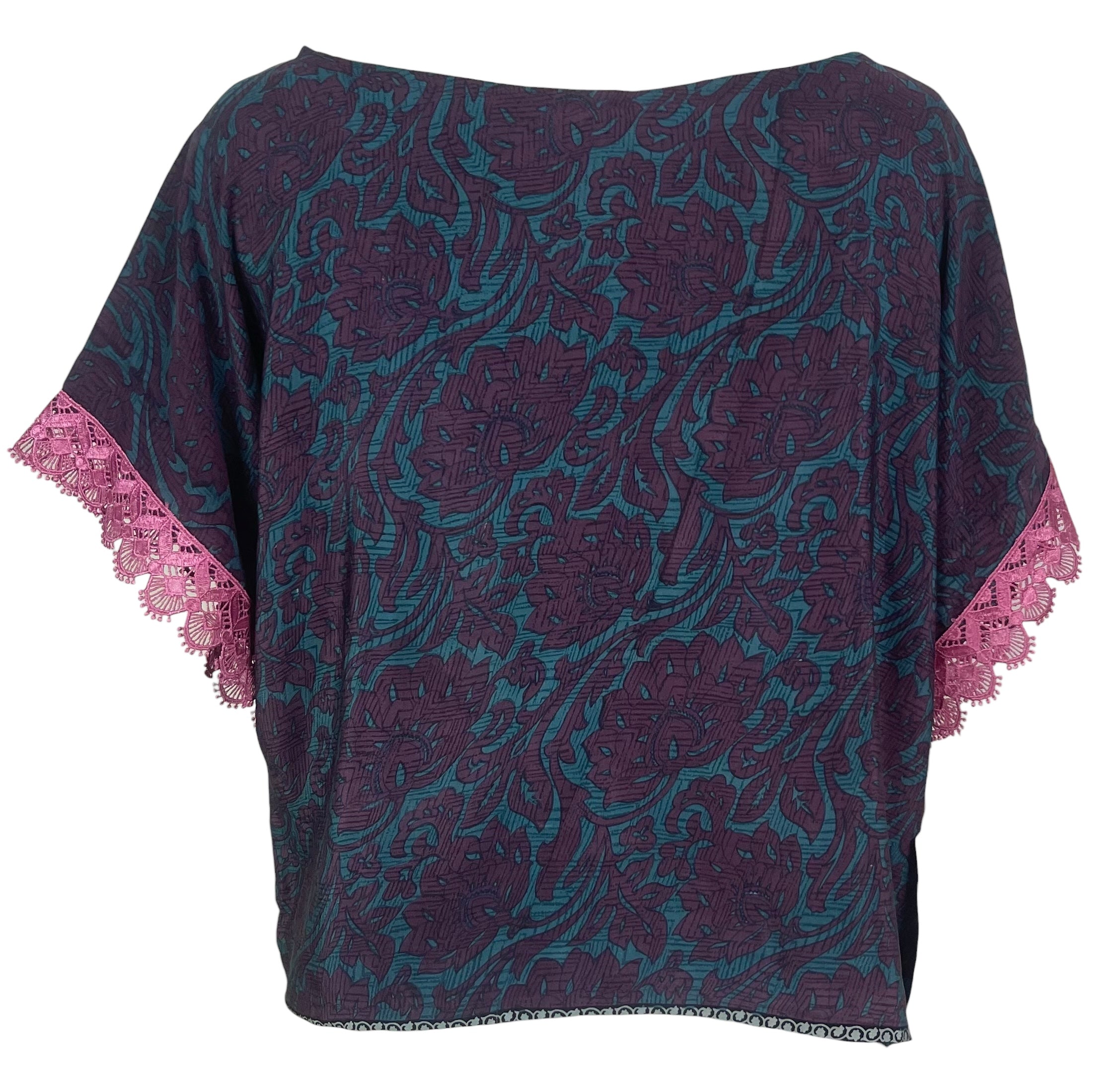 PREVIEW PRC8471 Avatar Pure Silk Boxy Top by FEBRUARY2026 – Handmade ethical Boxy Top from sariKNOTsari using upcycled silk. Designed in Canada for travel and slow fashion, loved from Toronto to LA to Sydney.