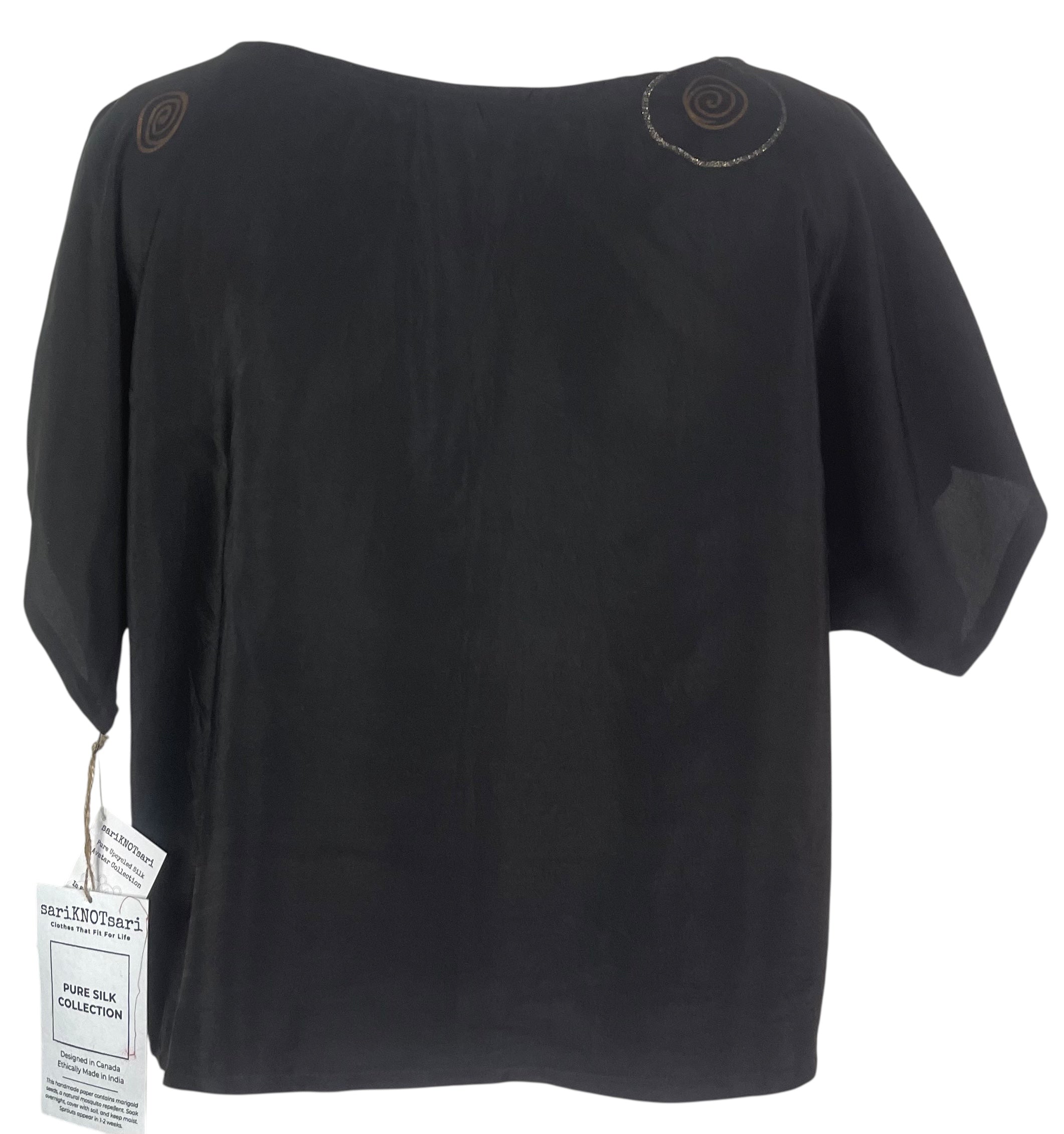 PRC8461 Avatar Pure Silk Boxy Top