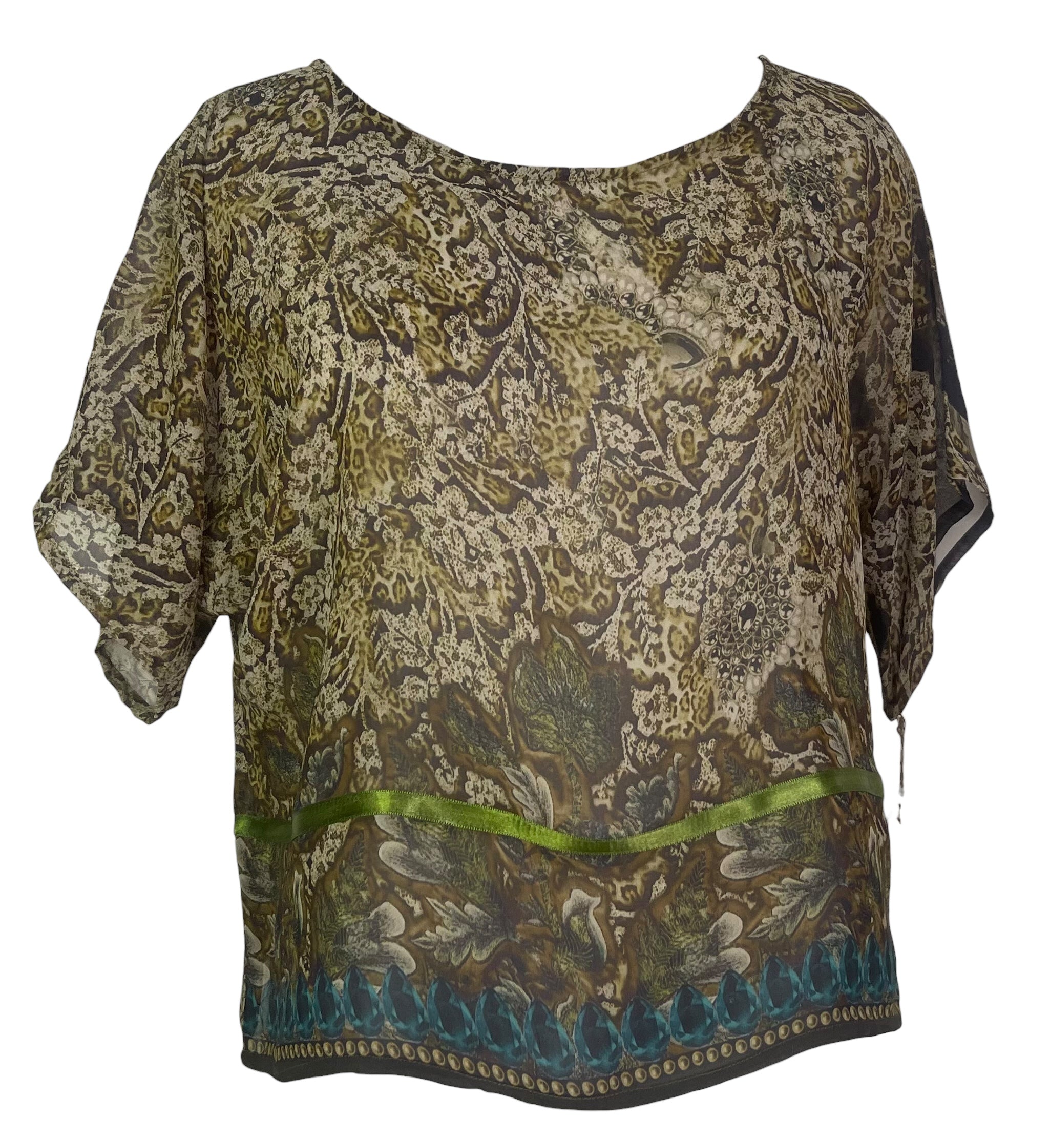 PRG8030 Sheer Avatar Pure Silk Boxy Top