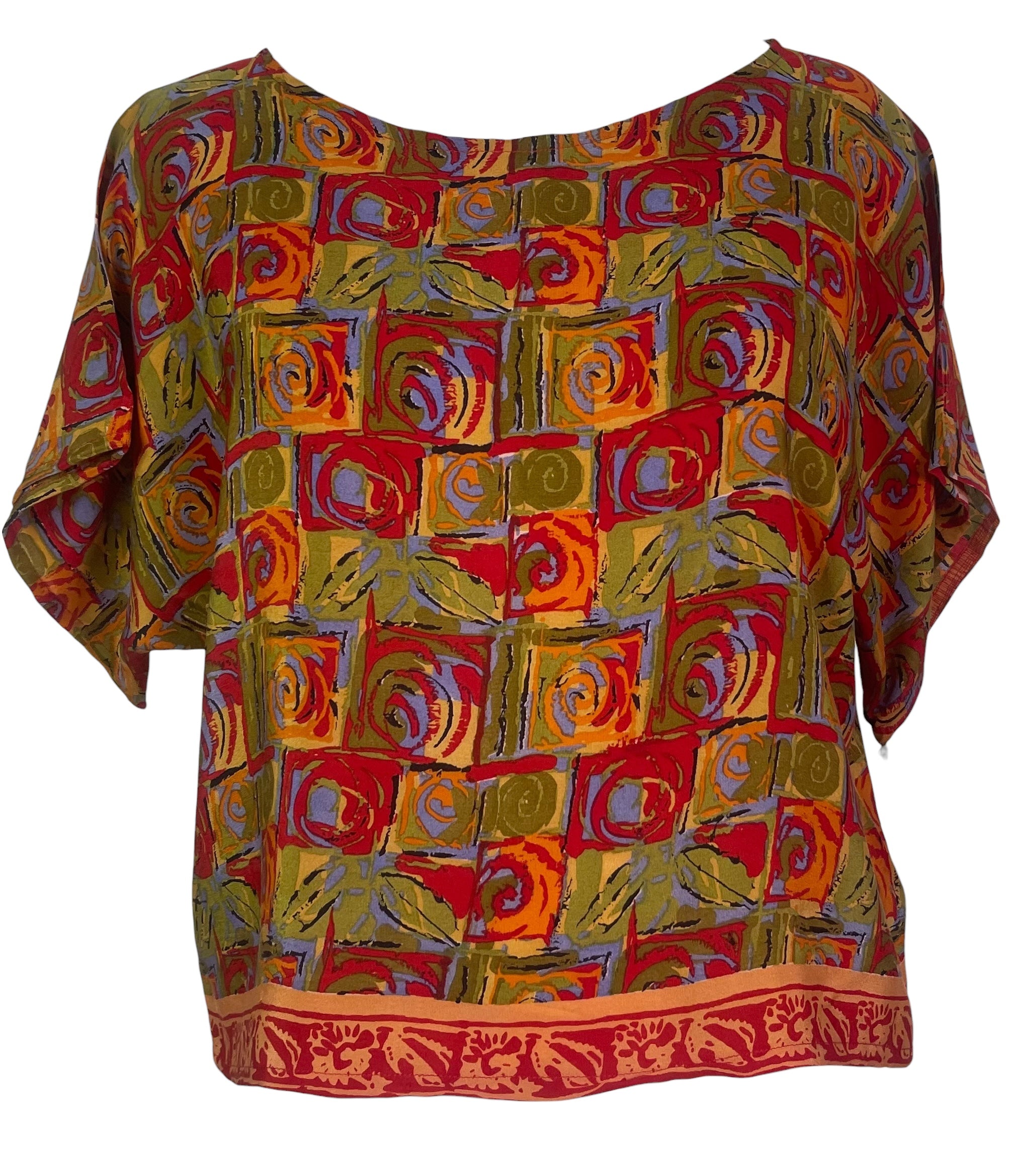 PRC8468 Avatar Pure Silk Boxy Top