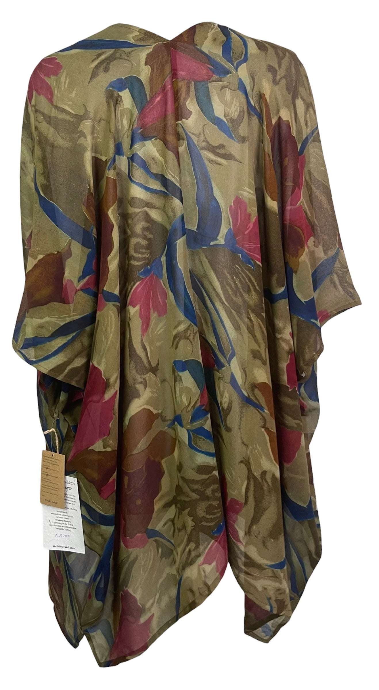 PRG9209 Sheer Wabi Sabi Pure Silk Cardigan