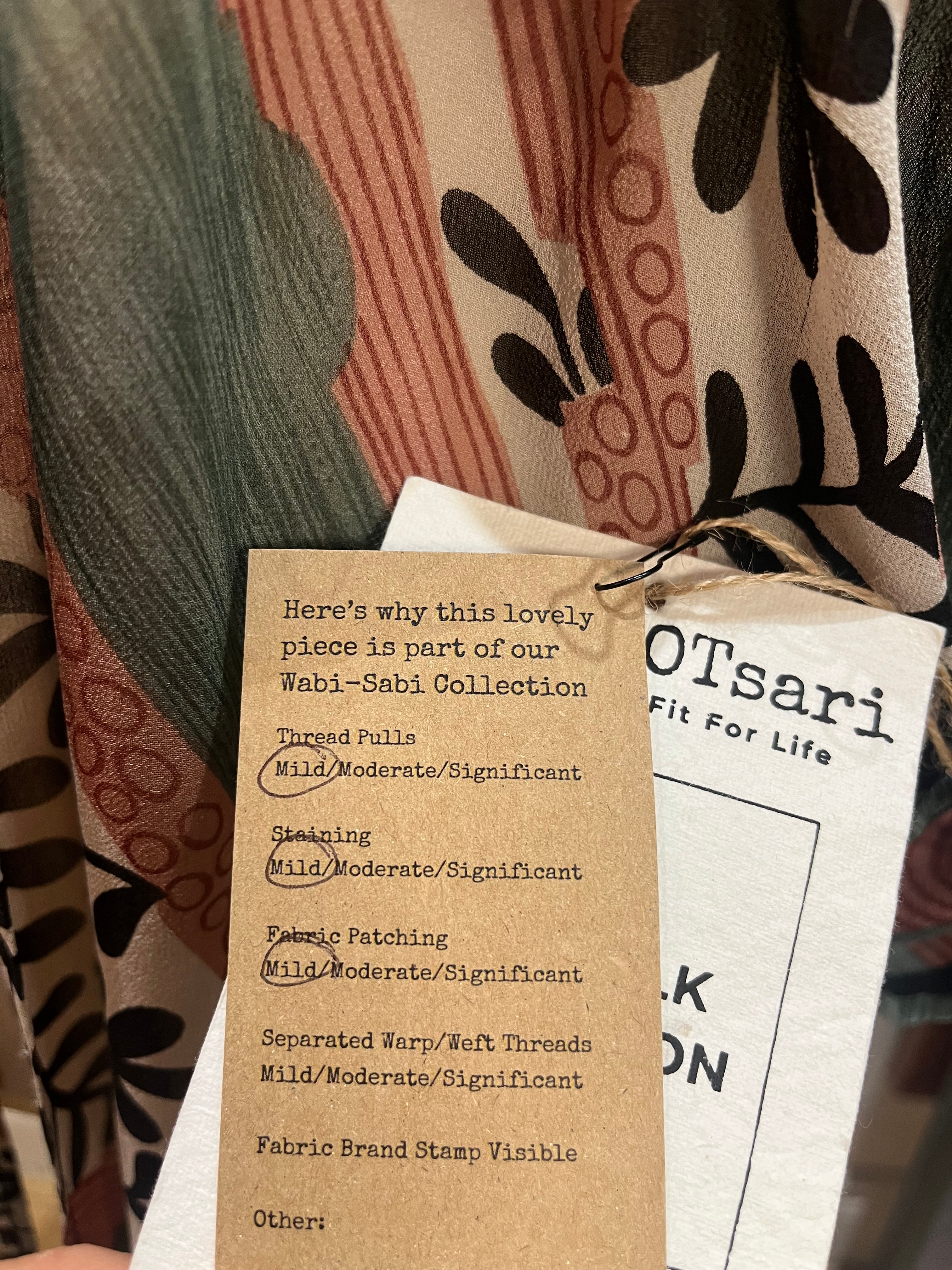 PRG6933 Sheer Wabi Sabi Pure Silk Kimono-Sleeved Jacket with Belt