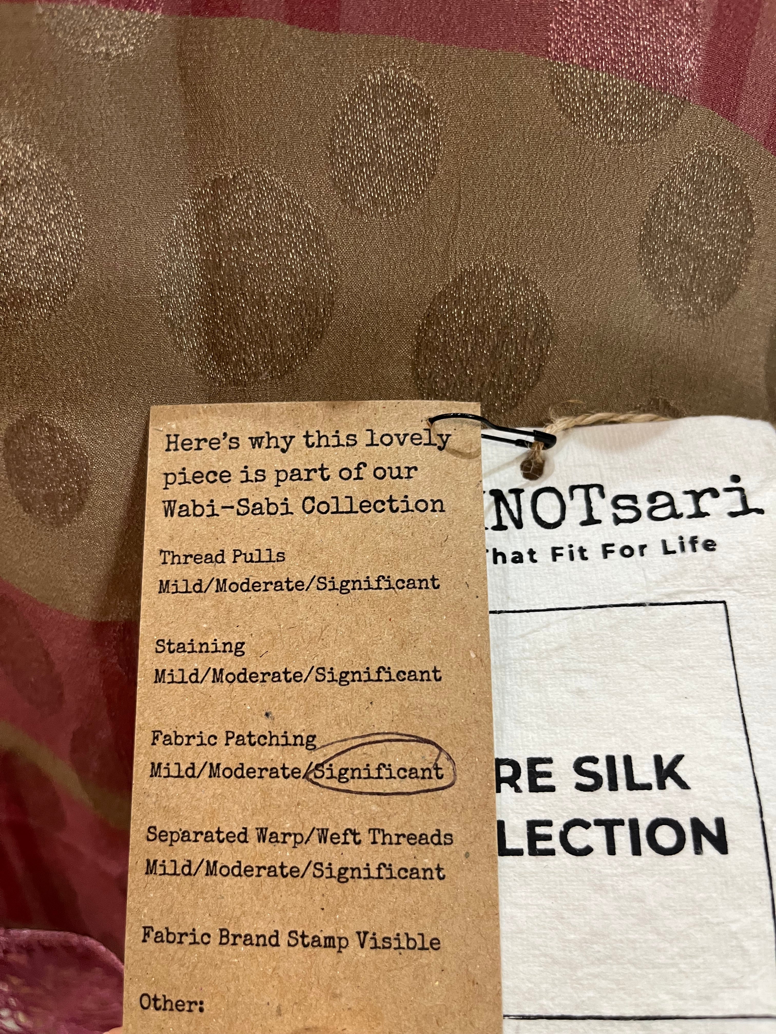 PRG6629 Sheer Wabi Sabi Pure Silk Side Slit Top