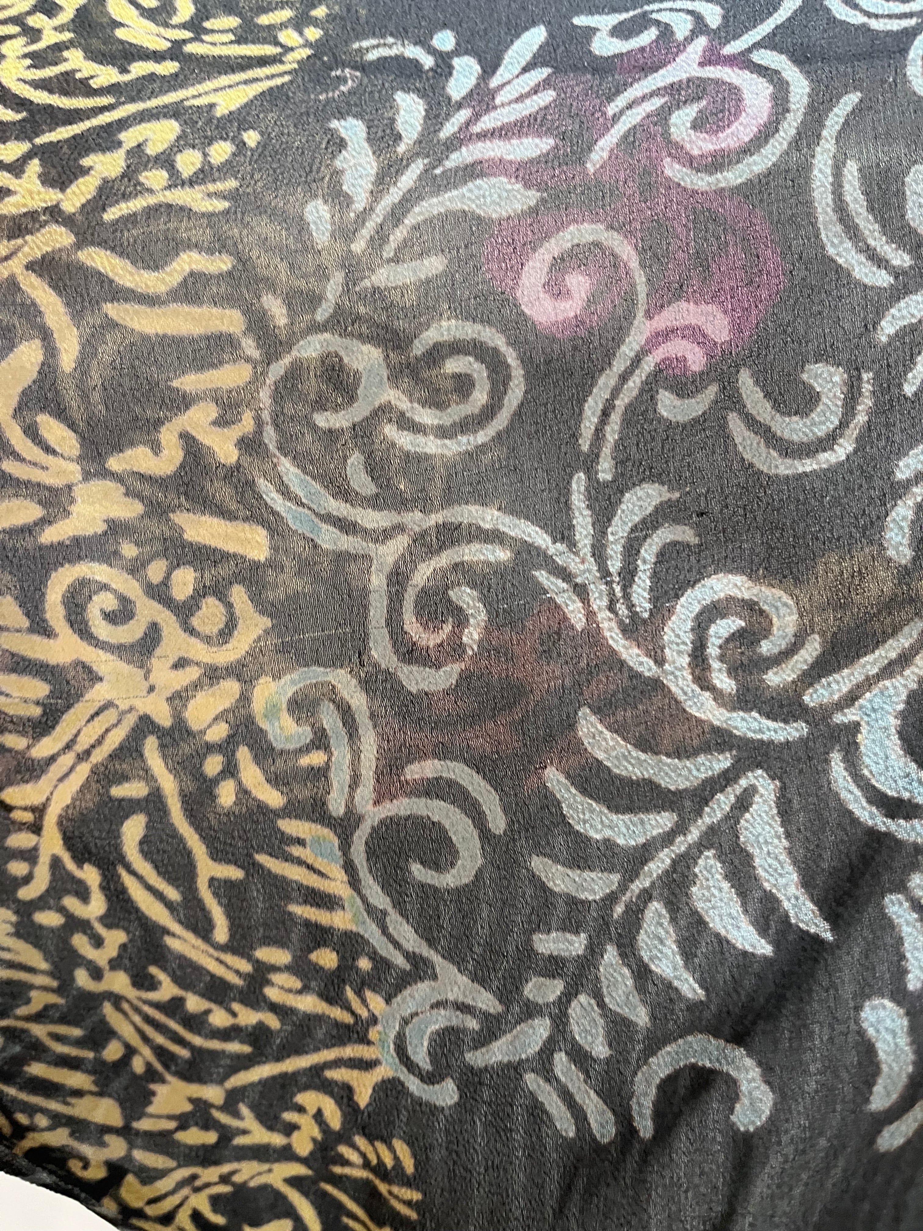 PRG6296 Sheer Wabi Sabi Pure Silk Side Slit Top