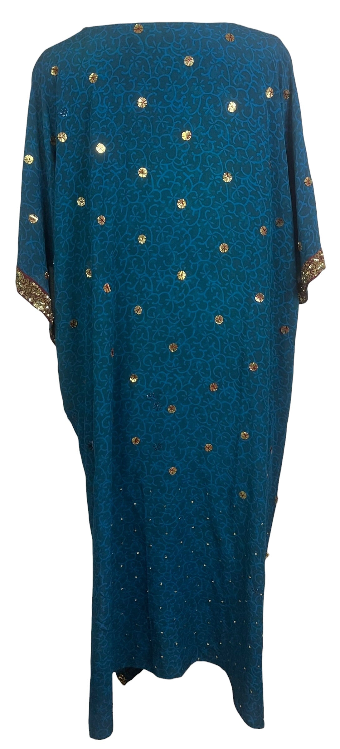 Releases Sunday at 8pm EST PRC9124 Avatar Long Pure Silk Kimono Sleeved Duster with Belt