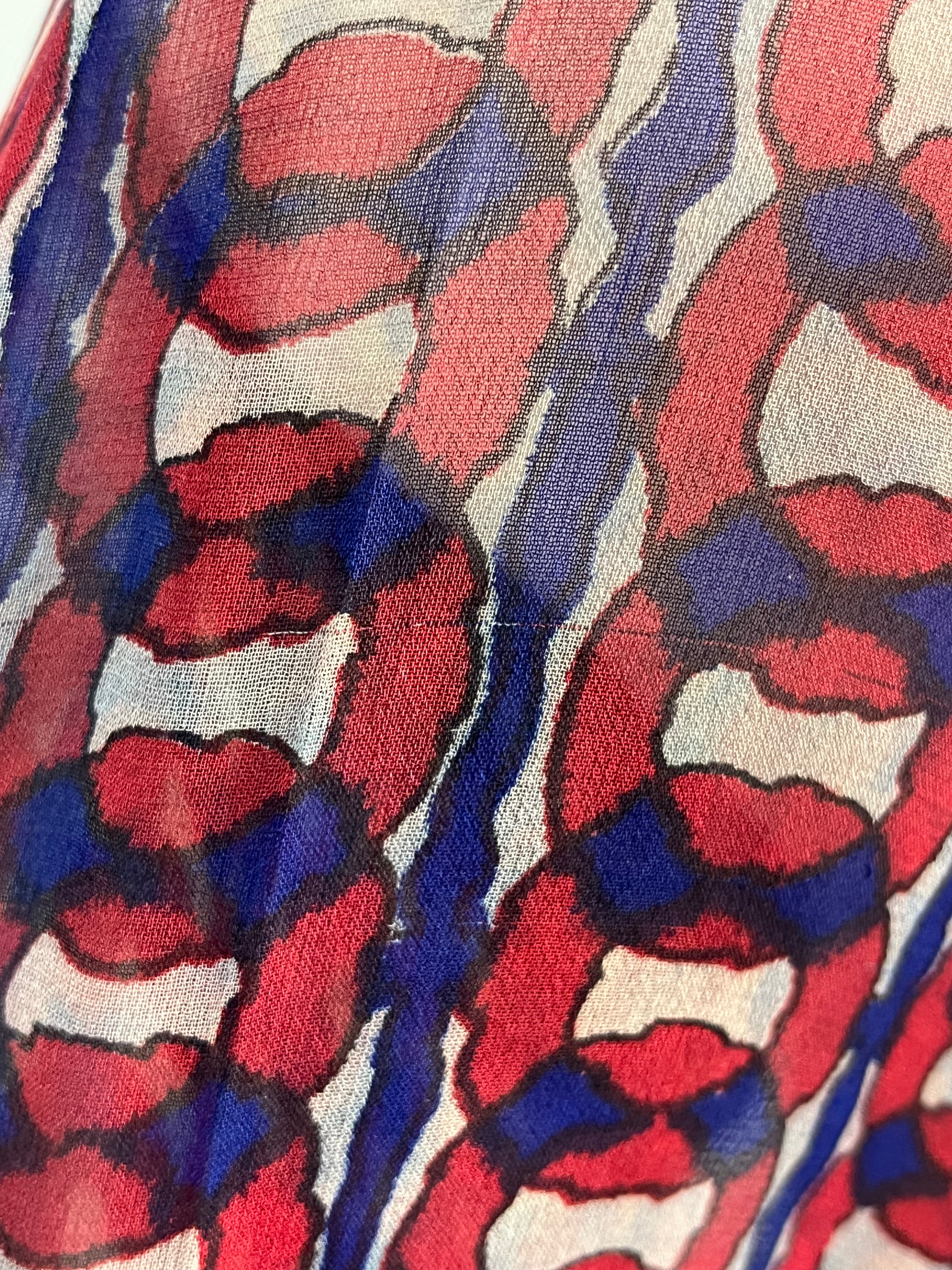 PRG7063 Sheer Wabi Sabi Pure Silk Capelet Poncho