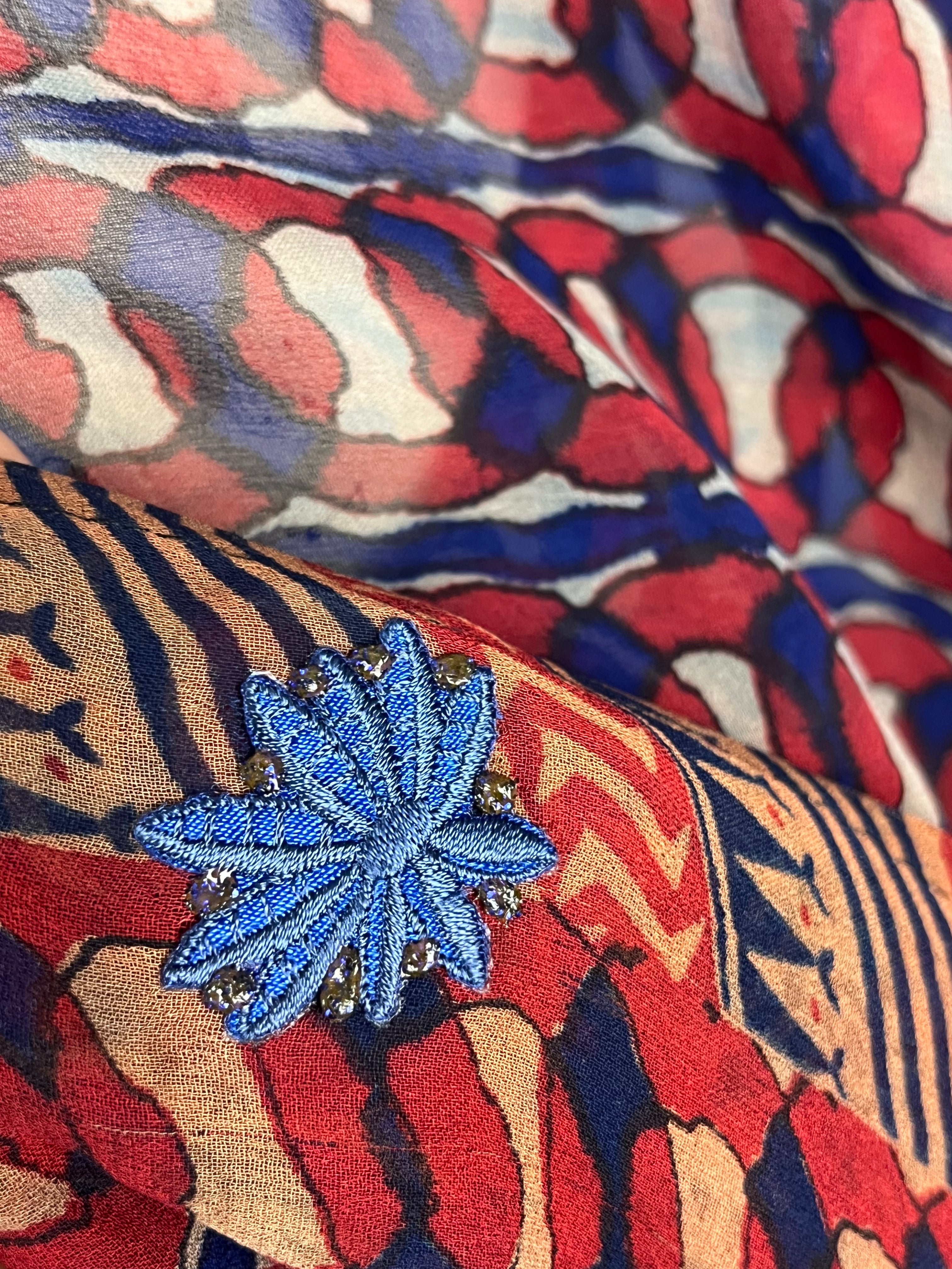 PRG7063 Sheer Wabi Sabi Pure Silk Capelet Poncho