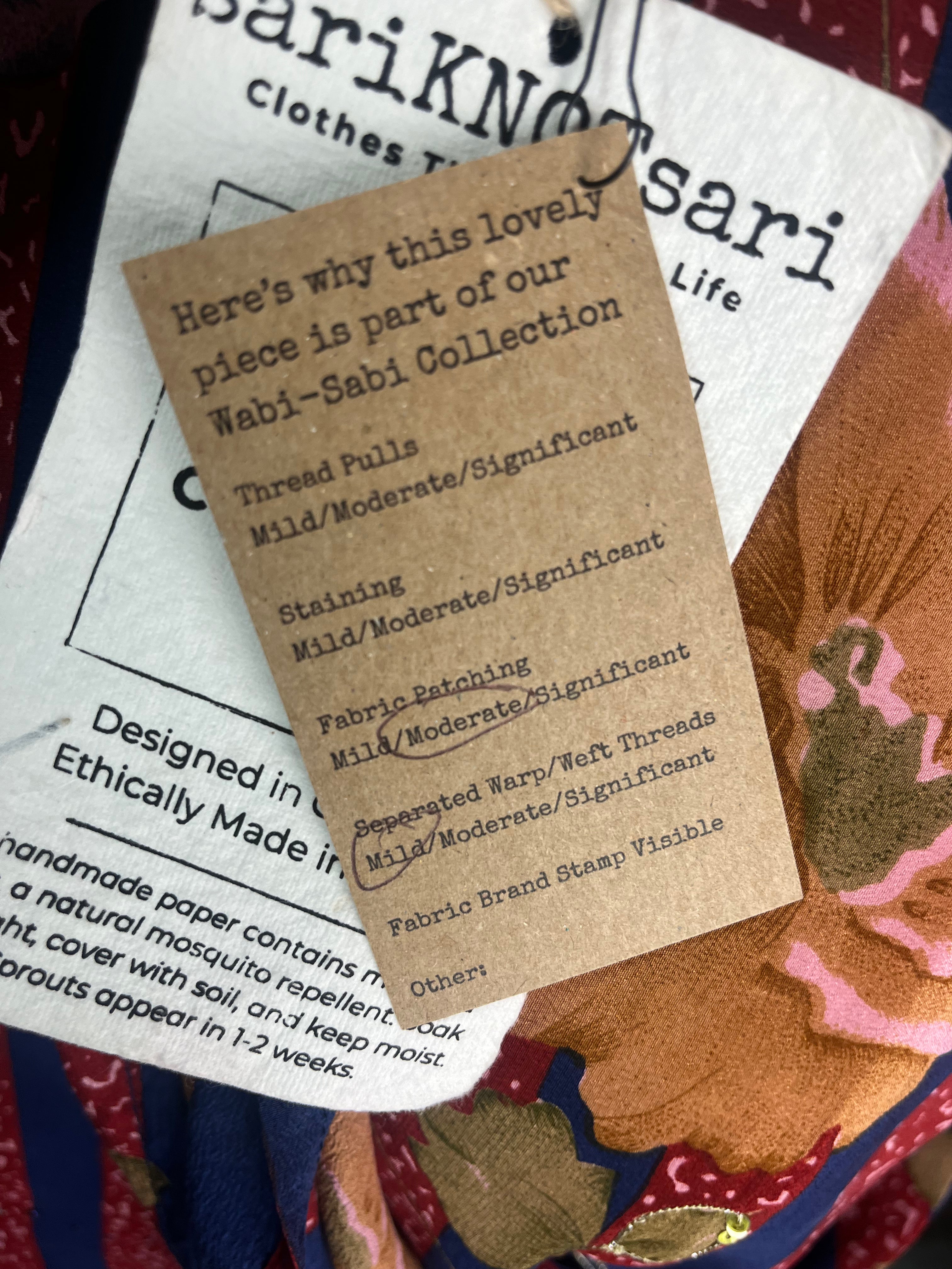 PRC6395 Wabi Sabi Pure Silk Capelet Poncho