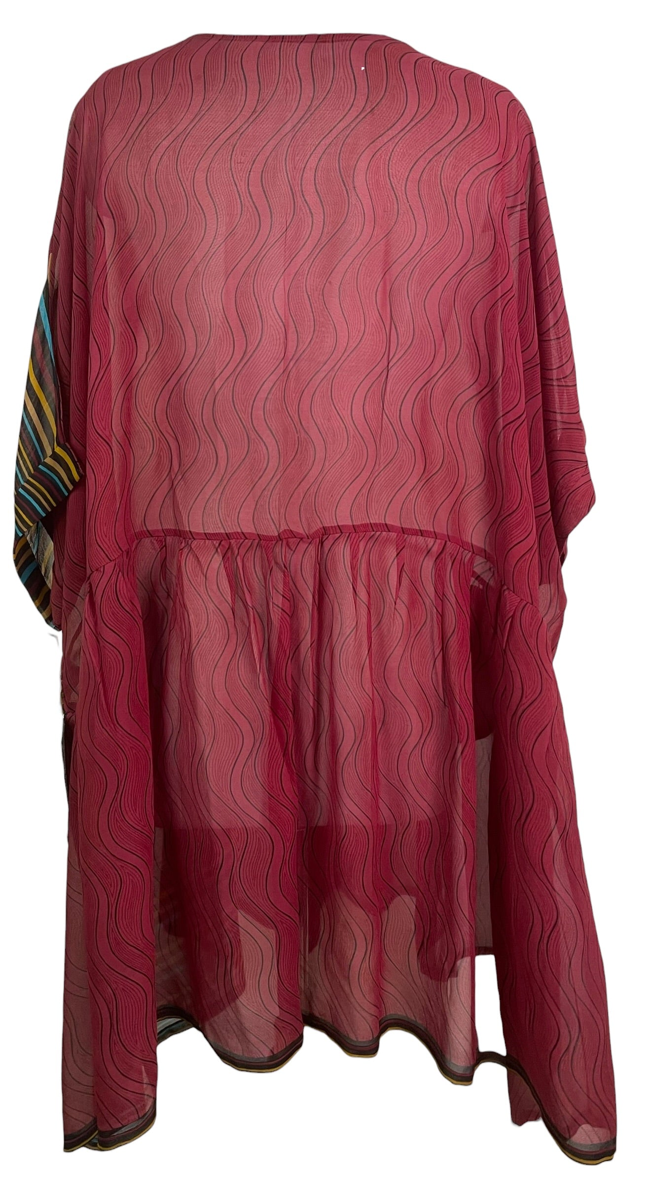 PRG8814 Sheer Avatar Pure Silk Boxy Babydoll Dress