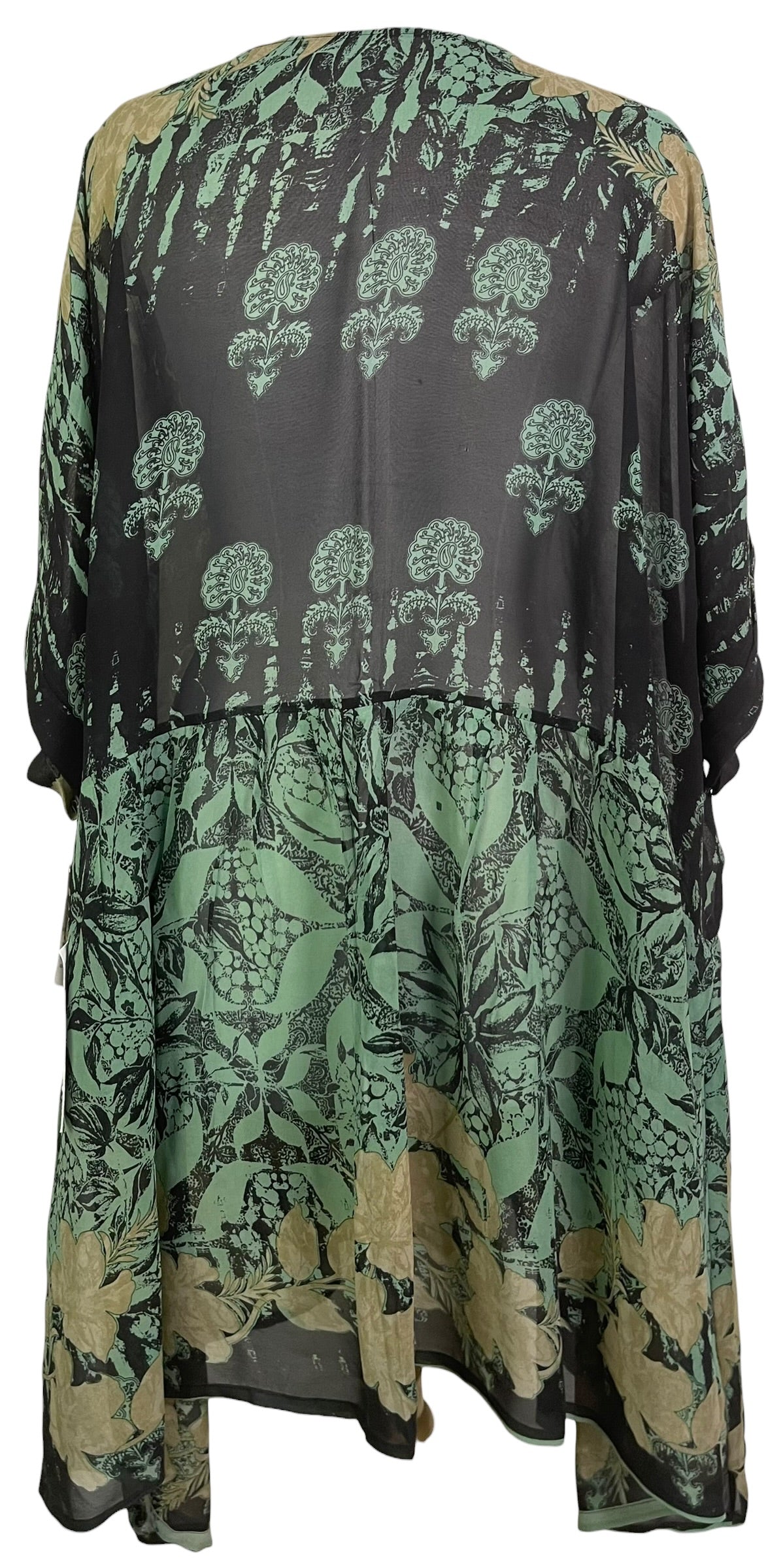 PRG8815 Sheer Avatar Pure Silk Boxy Babydoll Dress