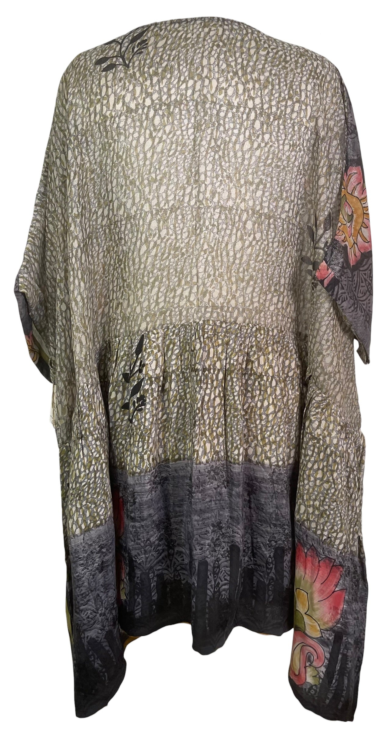 PRG8810 Sheer Avatar Pure Silk Boxy Babydoll Dress