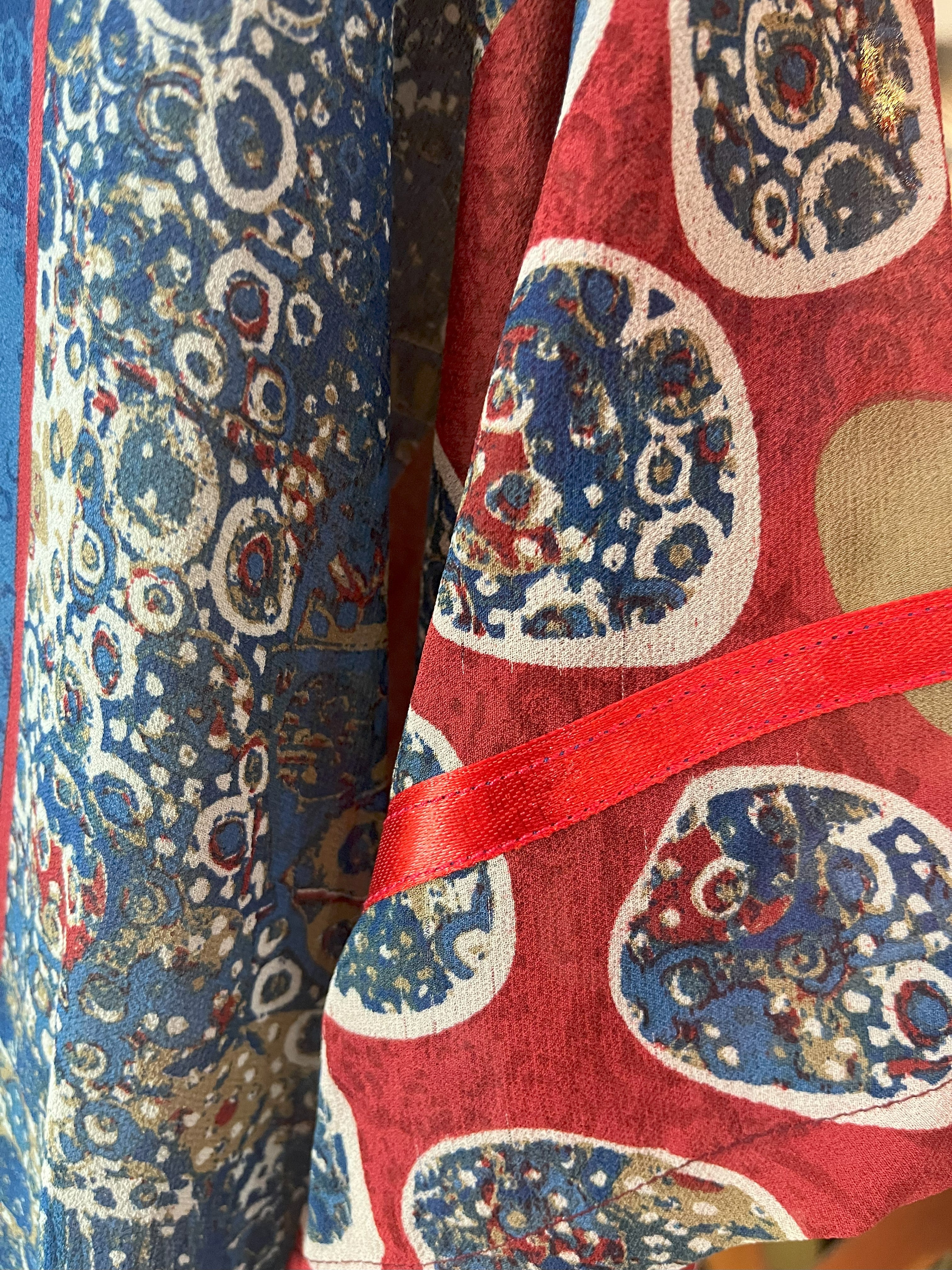 PRG6412 Sheer Wabi Sabi Pure Silk Side Slit Top