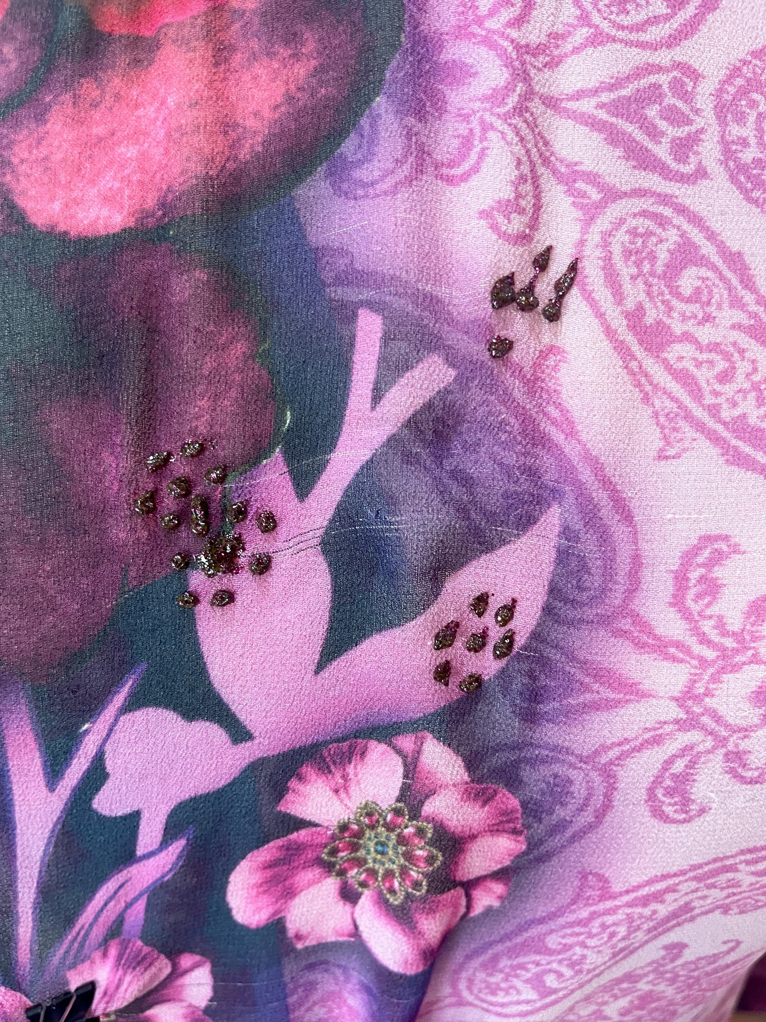 PRG6424 Sheer Wabi Sabi Pure Silk Side Slit Top