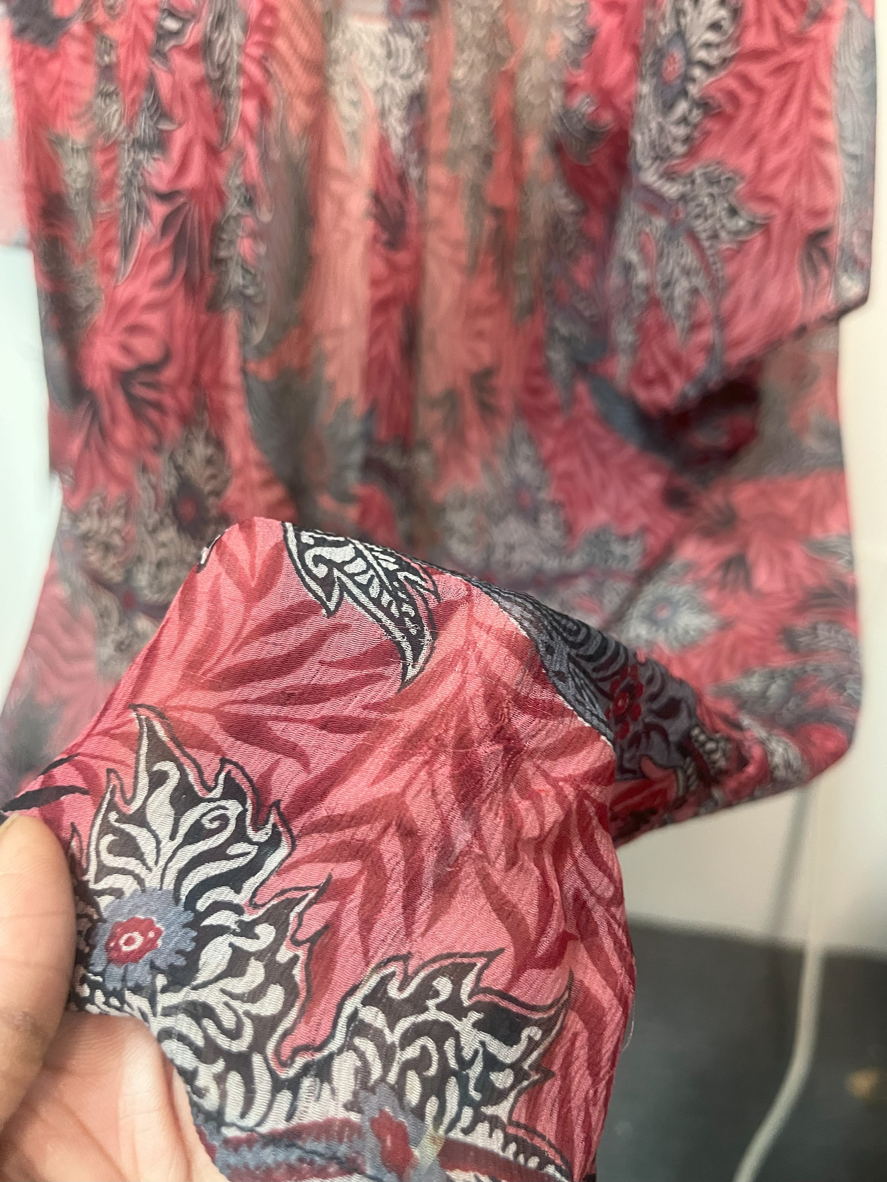 PRG7074 Sheer Wabi Sabi Pure Silk Cardigan