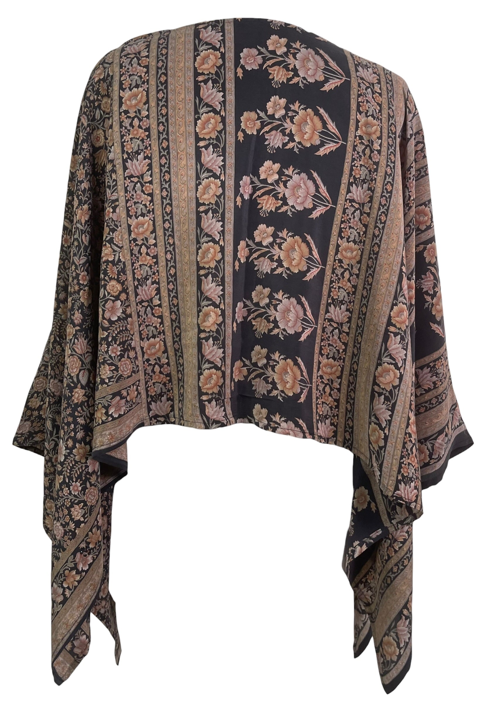PRC8698 Avatar Pure Silk Capelet Poncho