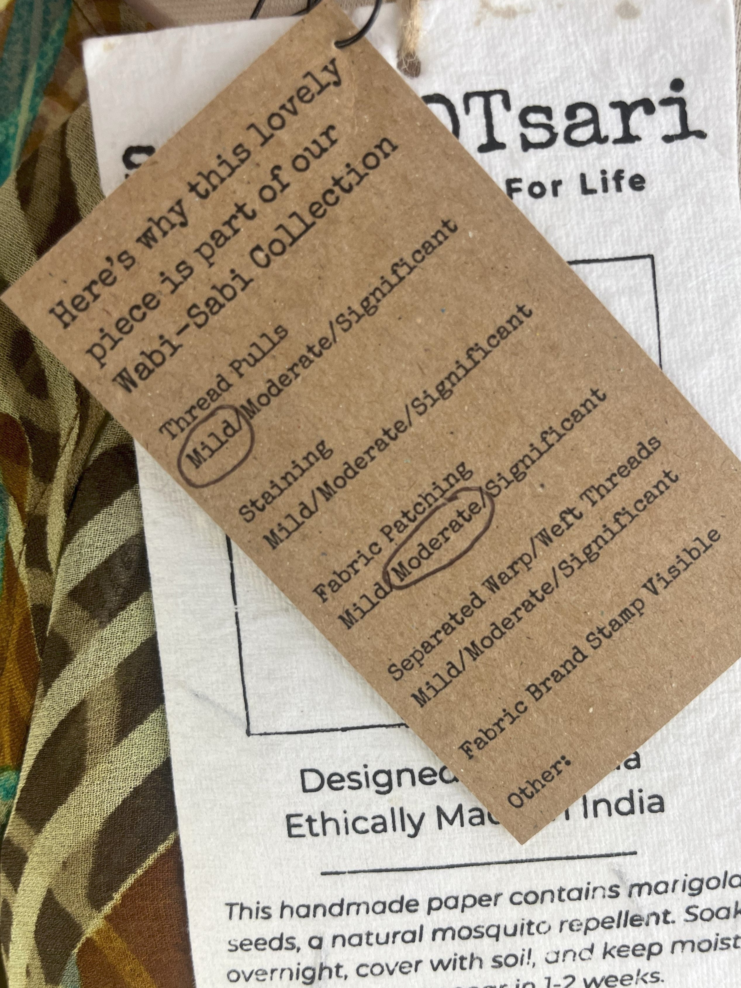 PRG7067 Sheer Wabi Sabi Pure Silk Waterfall Top