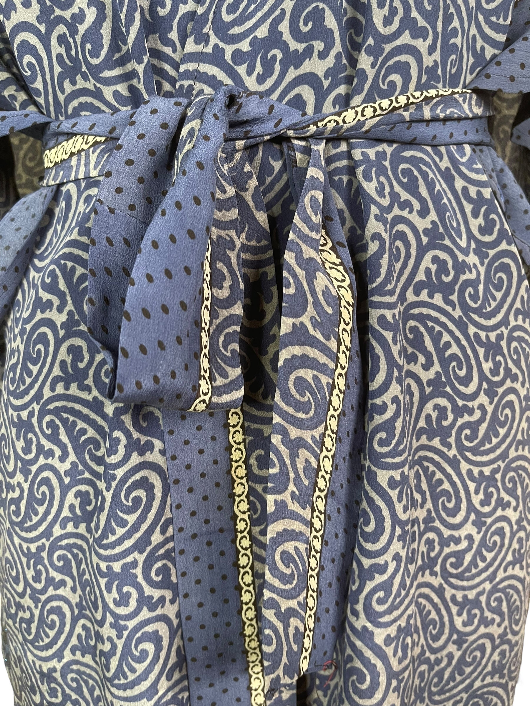 PRC8213 Avatar Pure Silk Kimono-Sleeved Jacket with Belt