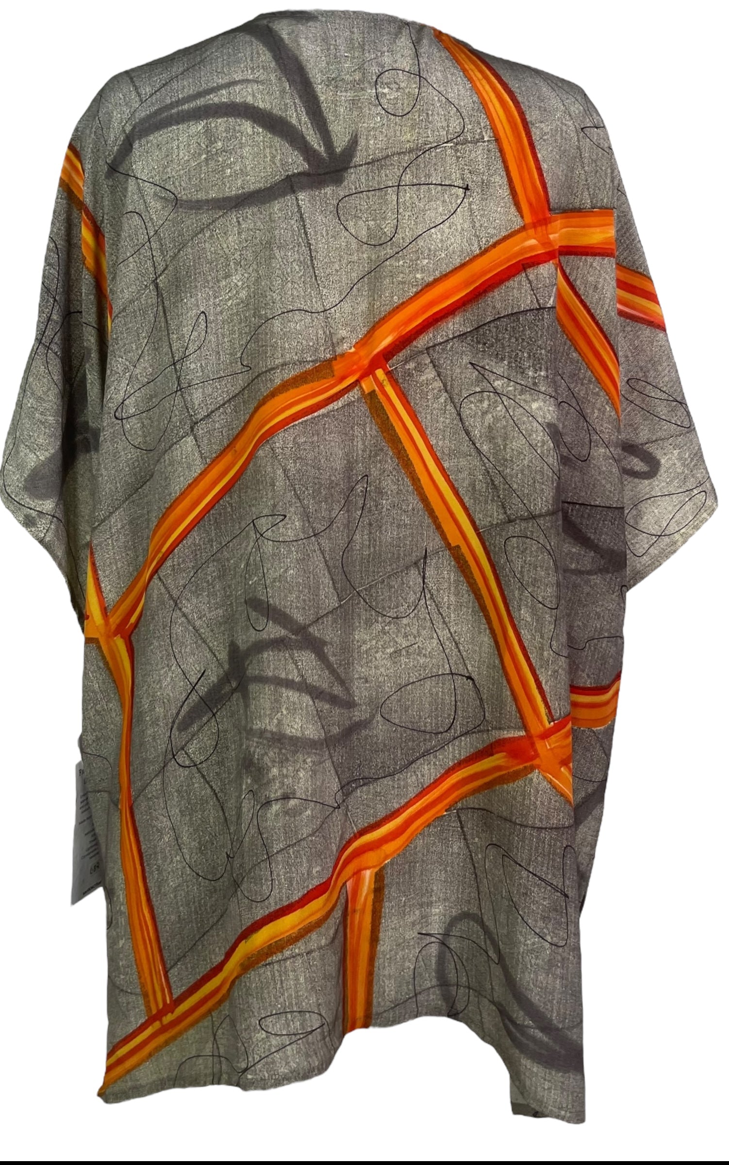 PRC8212 Avatar Pure Silk Kimono-Sleeved Jacket with Belt