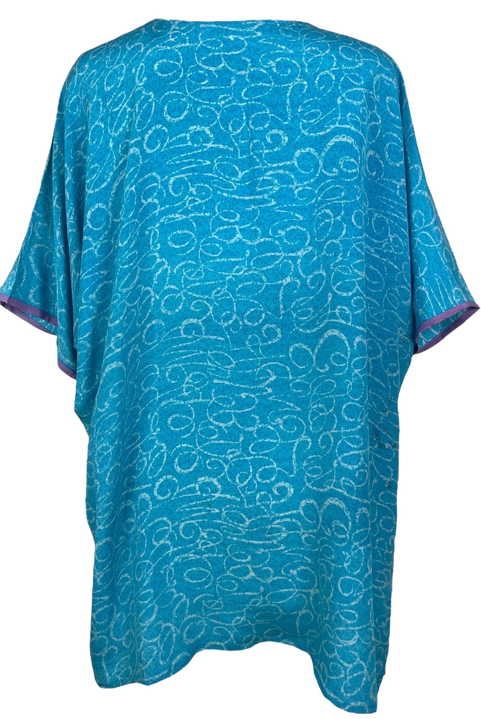 PRC8207 Avatar Pure Silk Kimono-Sleeved Jacket with Belt